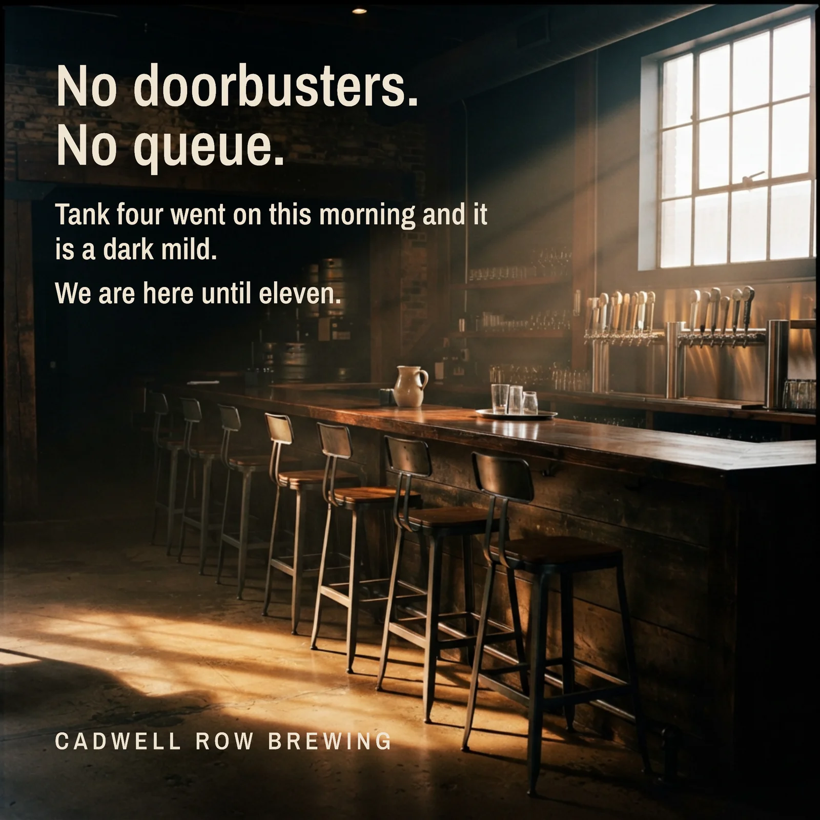 Brewery Taproom Black Friday Facebook Post — 1:1 Facebook post template