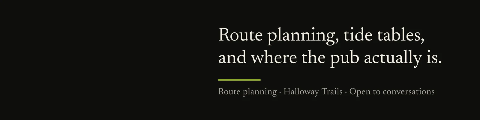 Route Planner LinkedIn Banner — 4:1 LinkedIn banner template