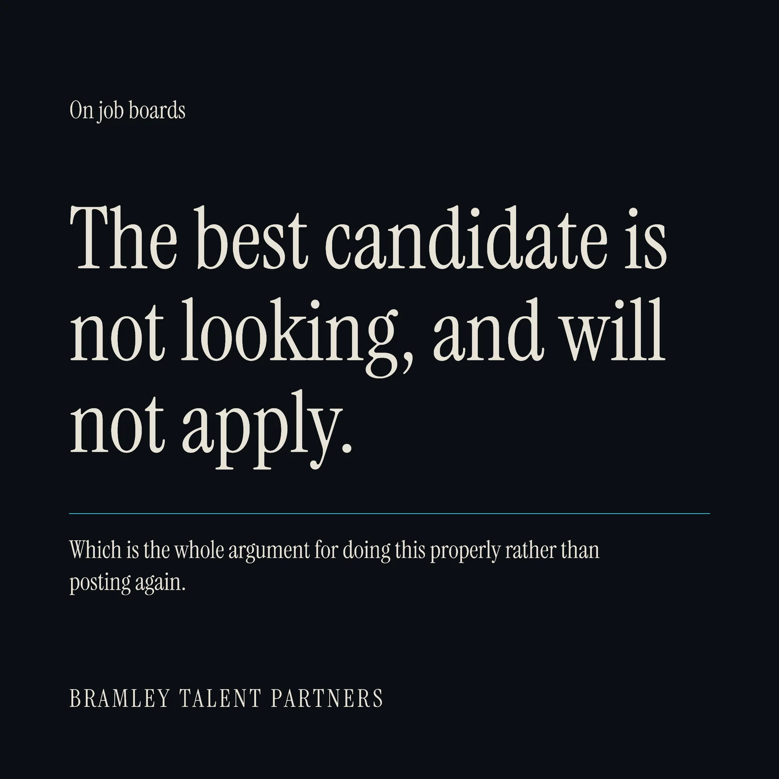 Not Looking LinkedIn Post — 1:1 LinkedIn post template