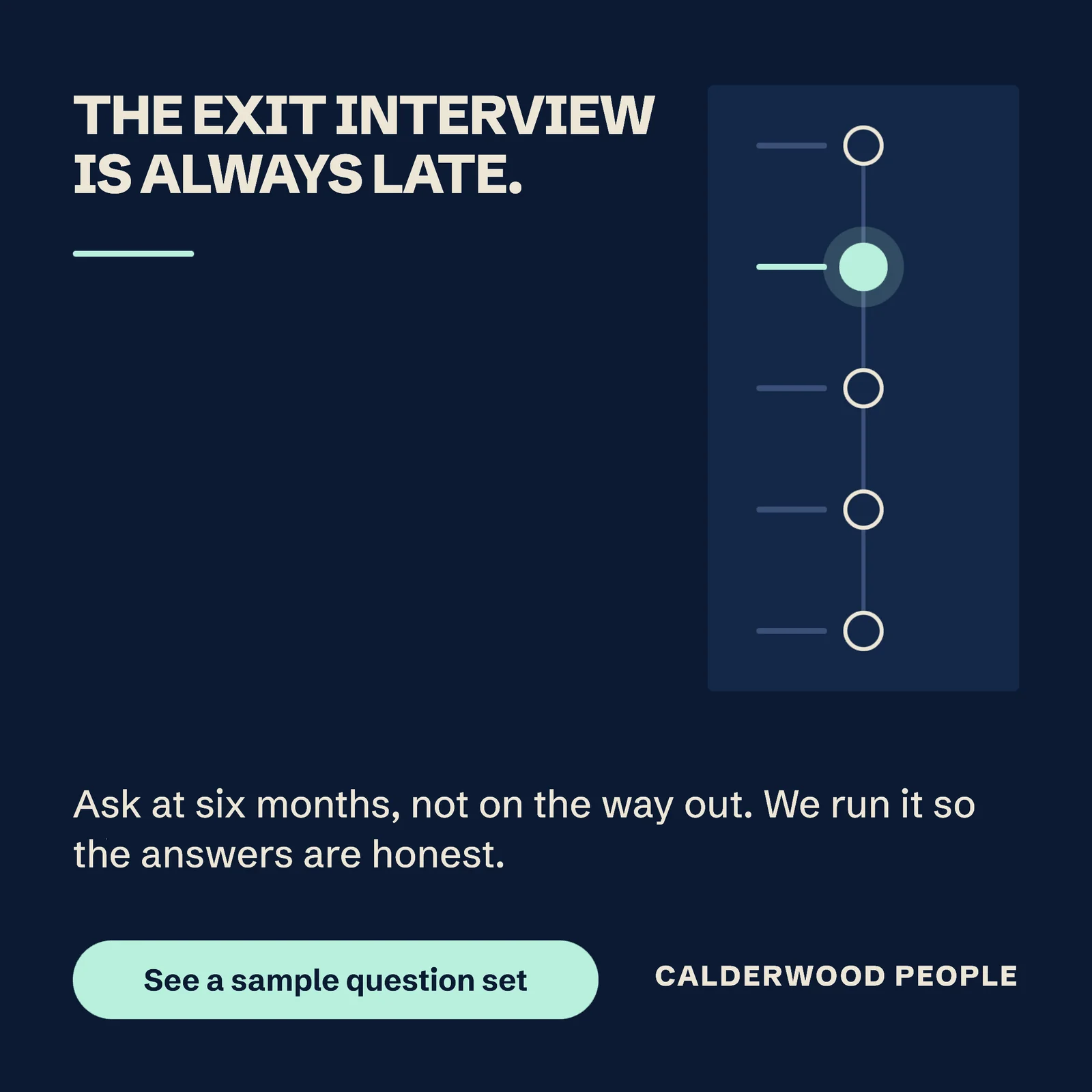 Navy The Exit Interview Is Late Facebook Ad — 1:1 Facebook ad template