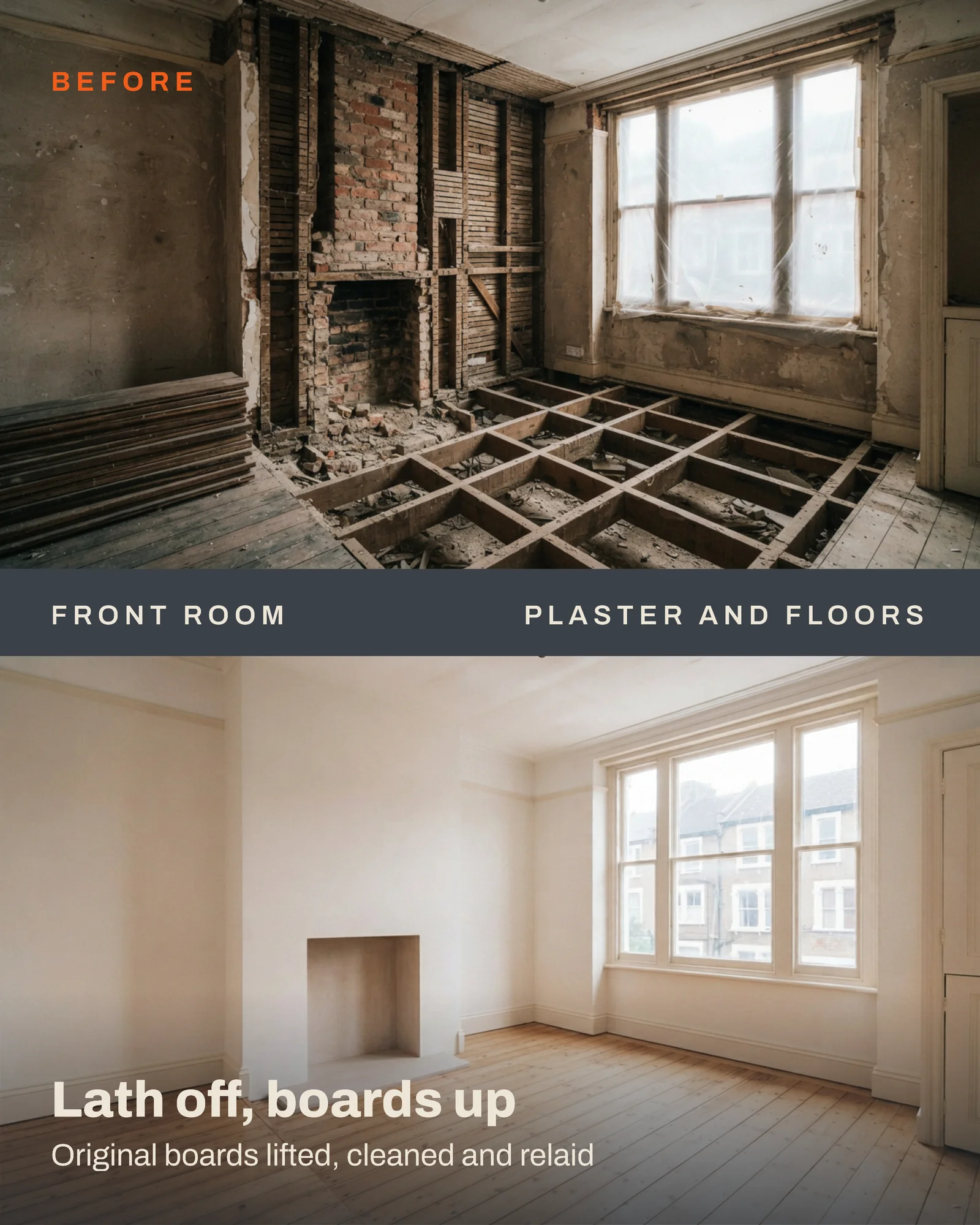 Terrace Refurbishment Before and After Facebook Carousel — 5-panel Instagram carousel carousel template, page 2 of 5