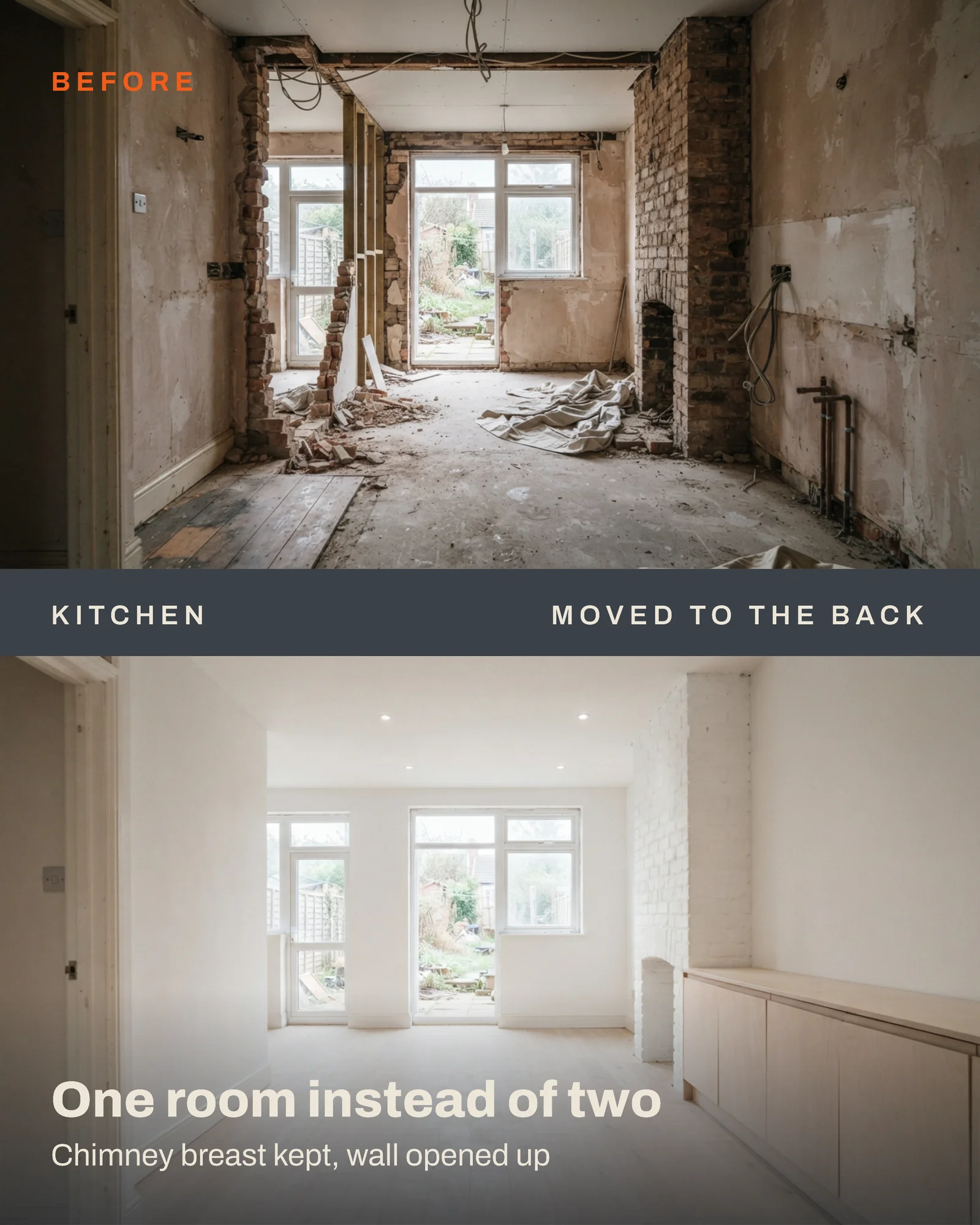 Terrace Refurbishment Before and After Facebook Carousel — 5-panel Instagram carousel carousel template, page 3 of 5