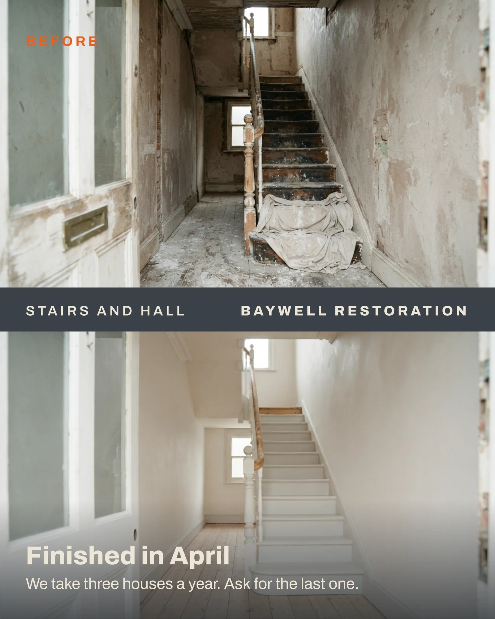 Terrace Refurbishment Before and After Facebook Carousel — 5-panel Instagram carousel carousel template, page 5 of 5