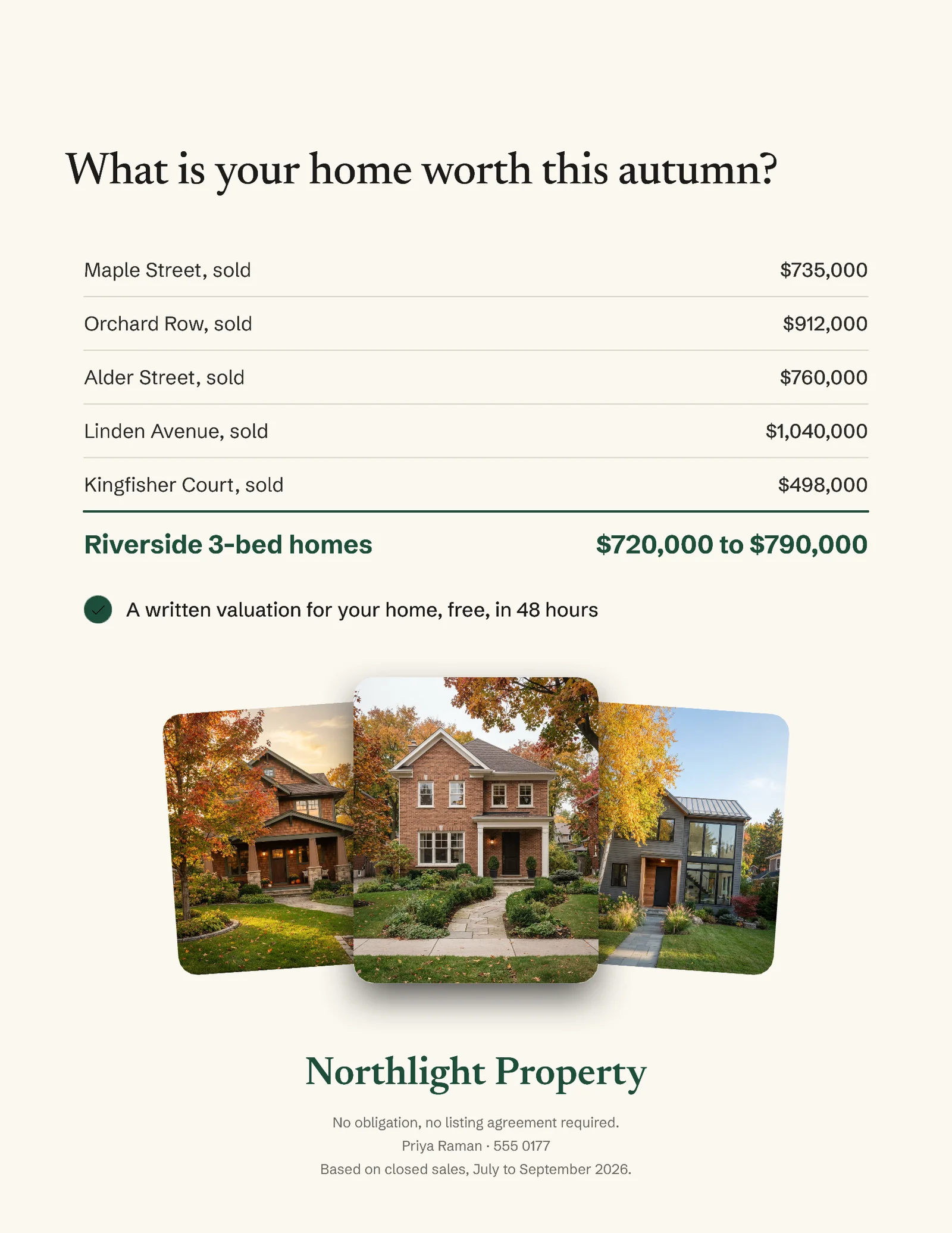 Ledger Valuation Free Home Valuation Flyer — Letter Flyer template