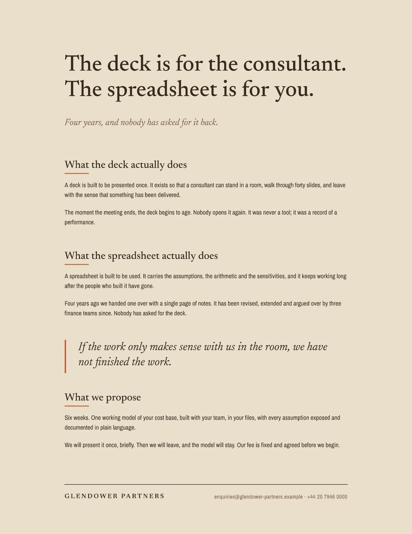 Deck Consult Proposal — 2-page Proposal template, page 1 of 2