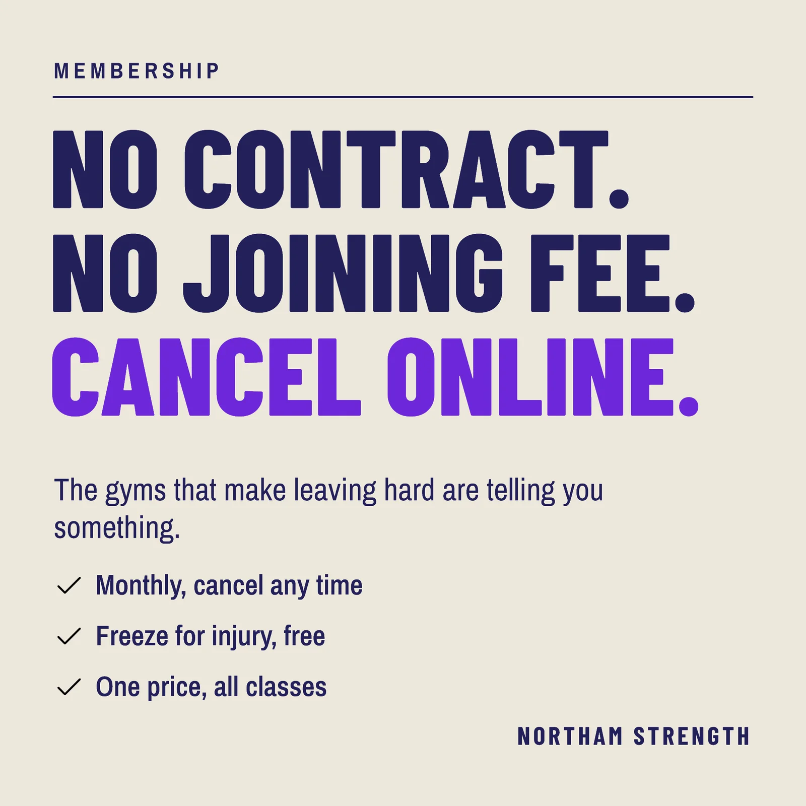 No Contract Instagram Ad — 1:1 Instagram ad template