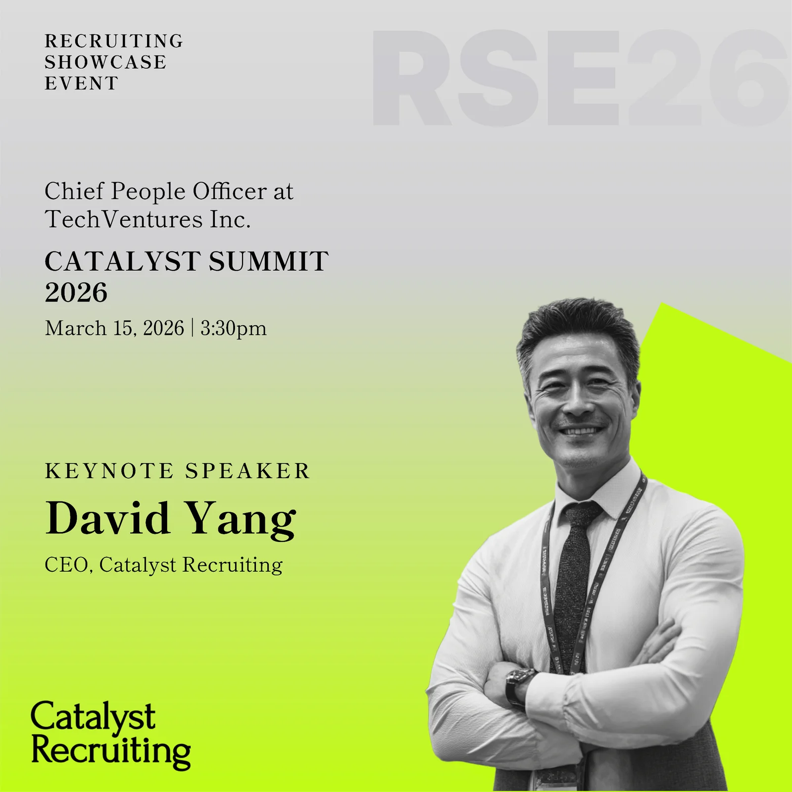 Bold conference speaker announcement — 2-page Instagram post template, page 1 of 2