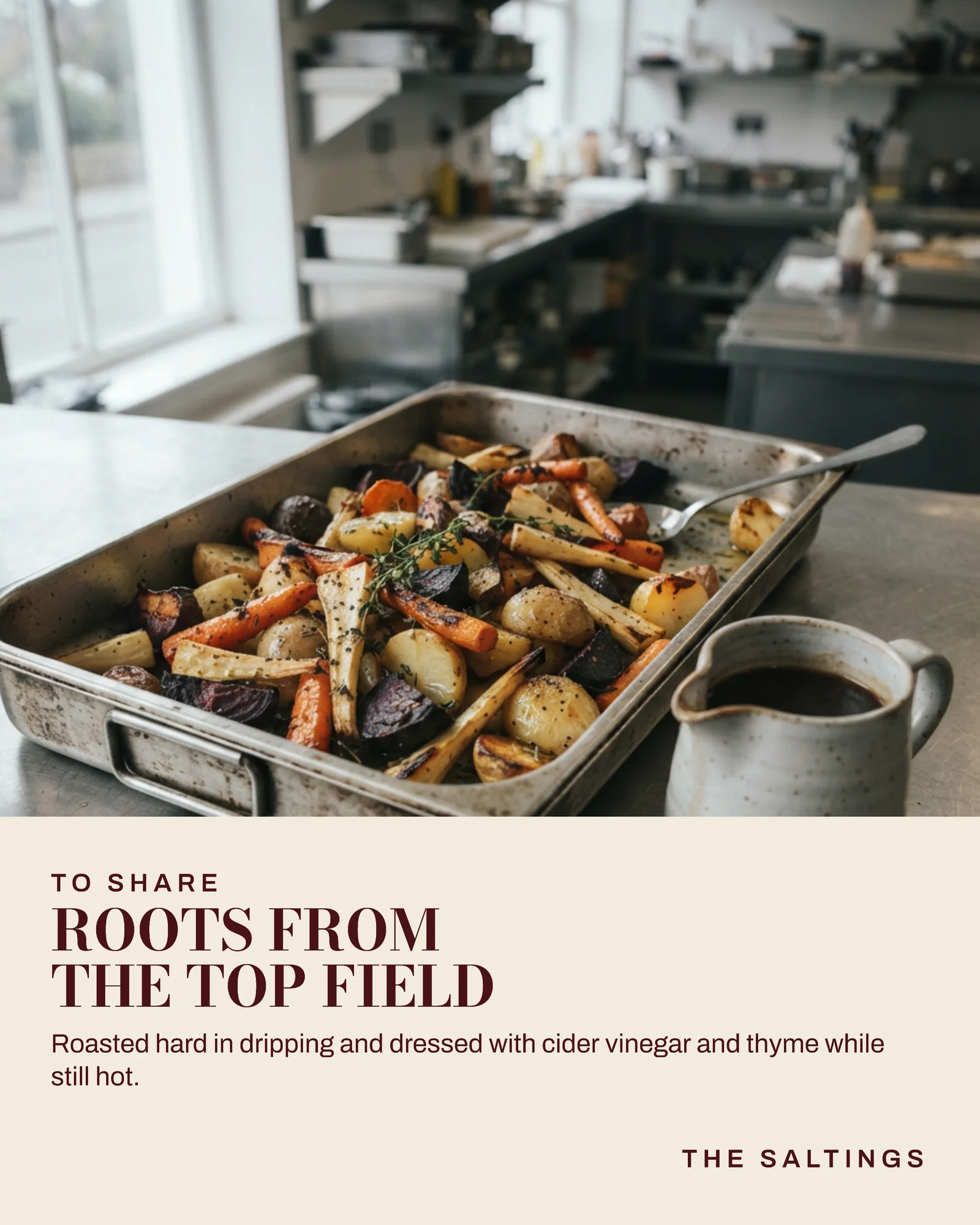Oxblood Cream Caption Block Restaurant Winter Table Instagram Carousel — 4-panel Instagram carousel carousel template, page 3 of 4