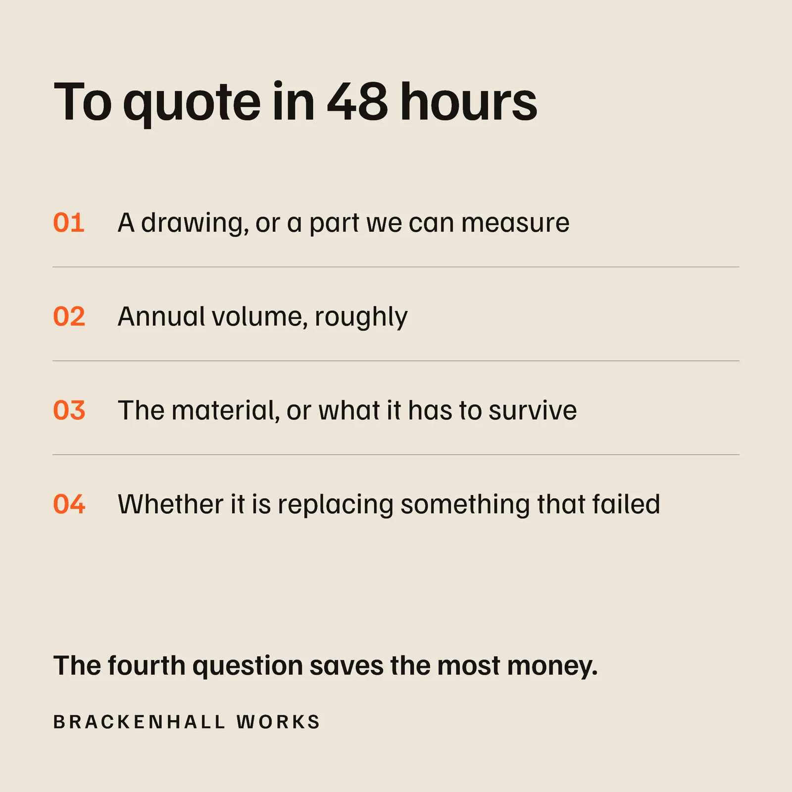 What We Need Facebook Ad — 1:1 Facebook ad template