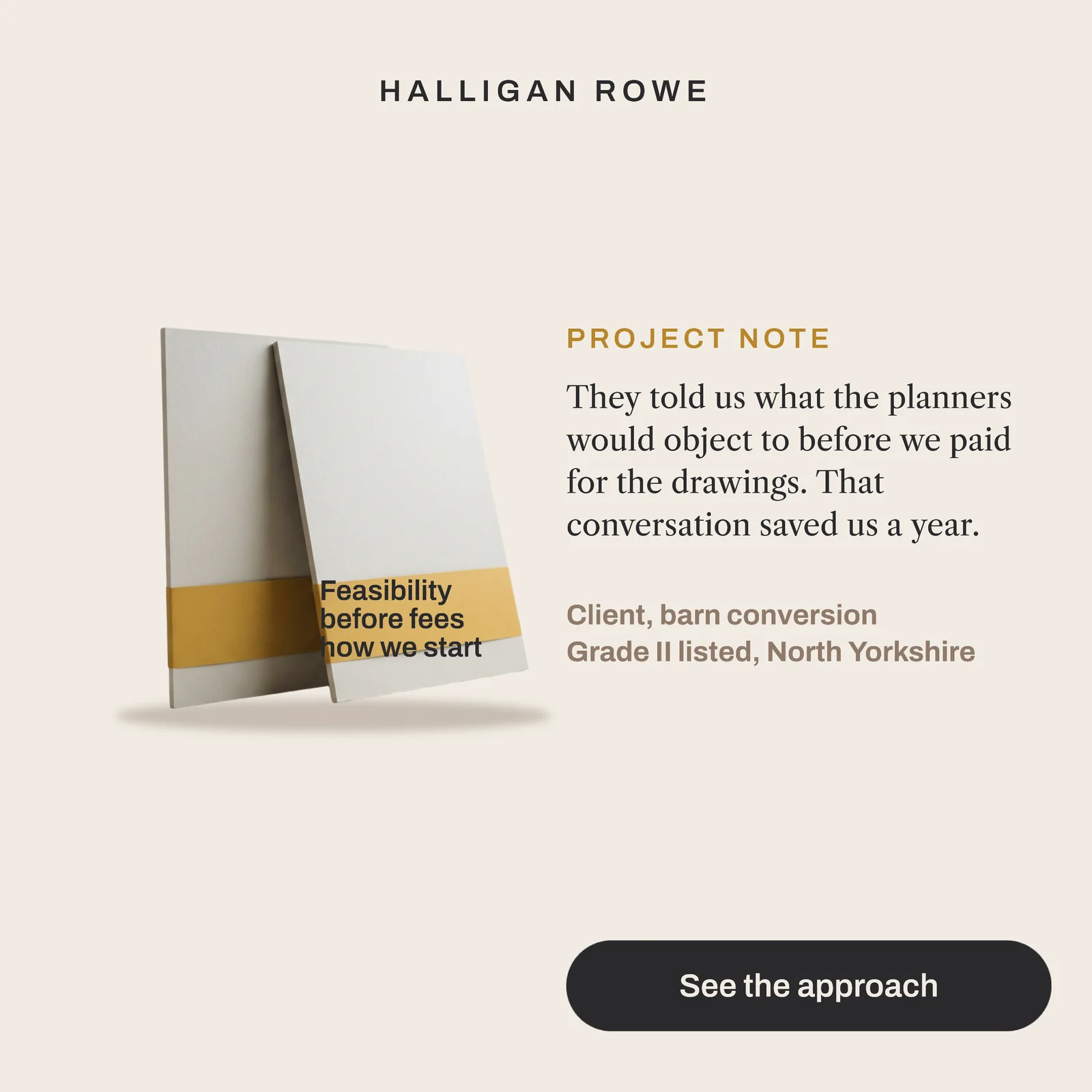 Chalk project note quote — 1:1 Instagram ad template