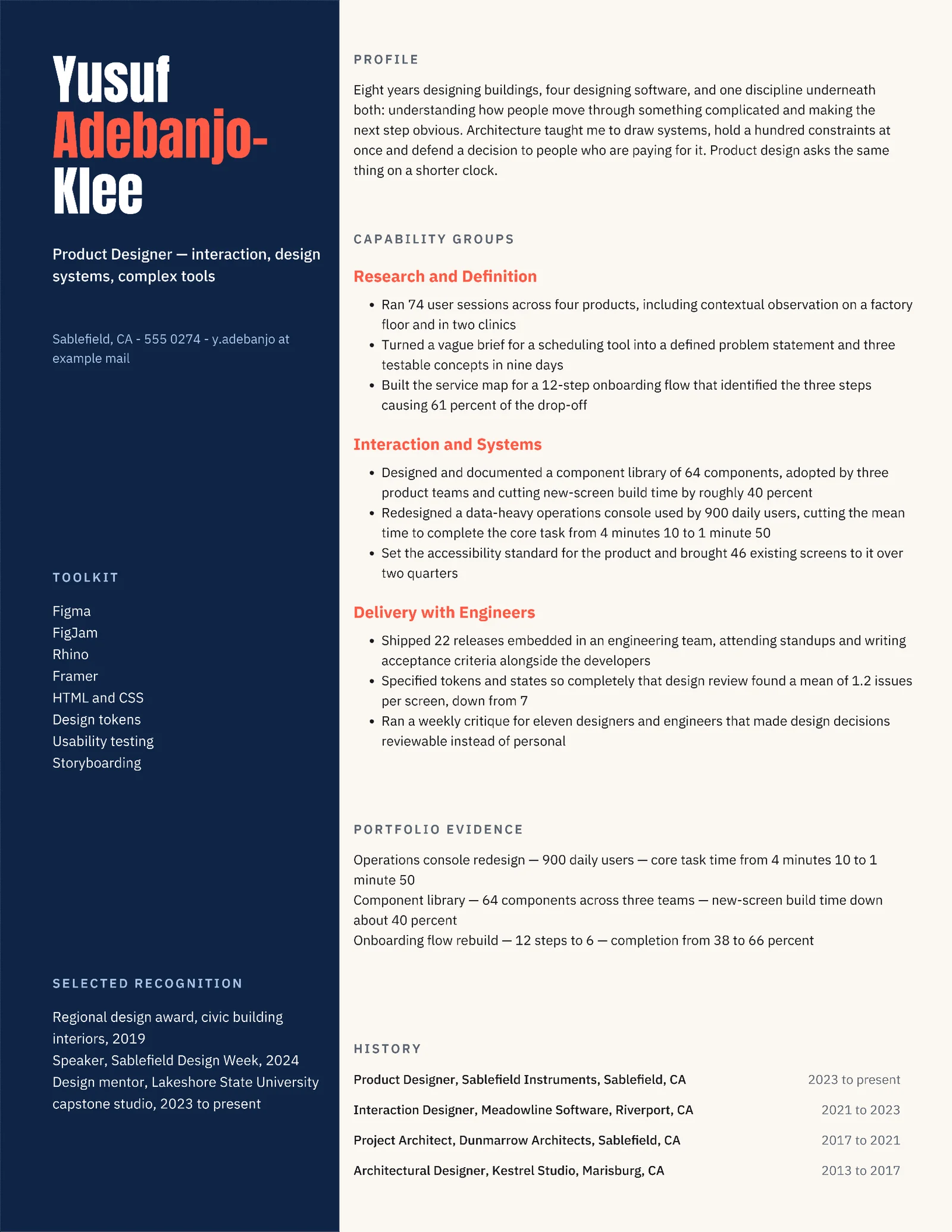 Creative Functional Resume — Letter Resume template