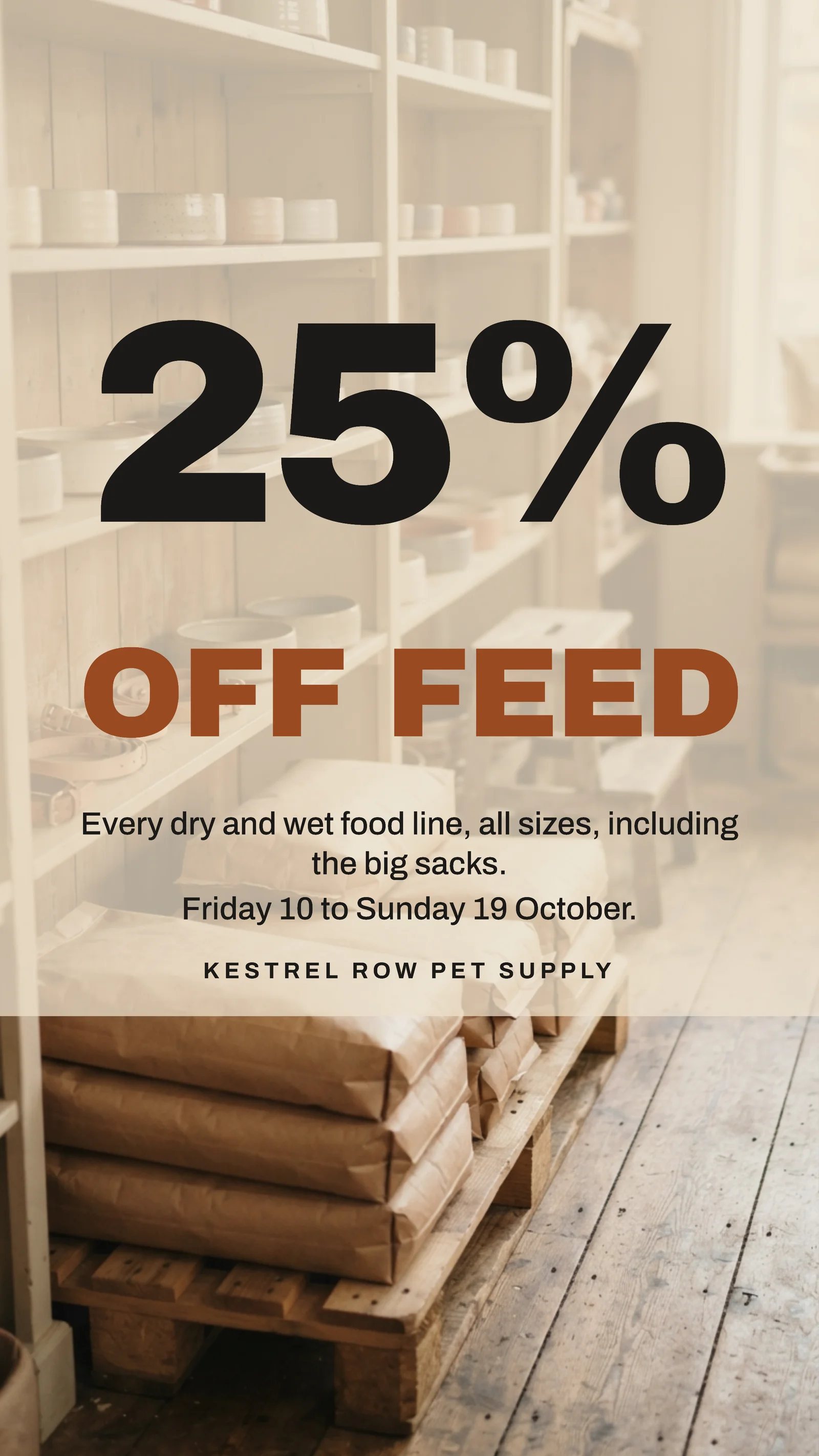 Pet Supply Store Sale Instagram Story — 9:16 Instagram story template