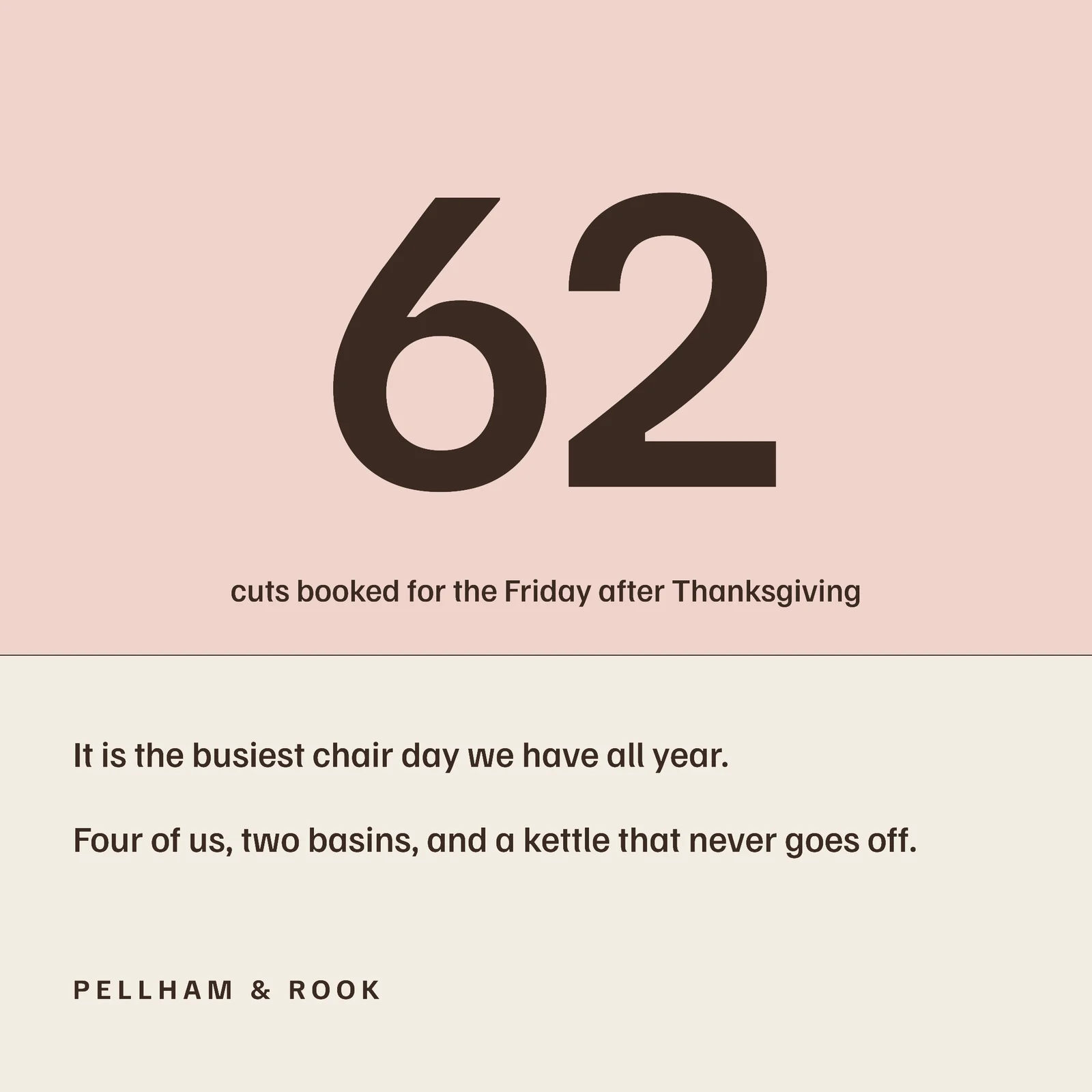 Hair Salon Busiest Chair Day Black Friday Facebook Post — 1:1 Facebook post template