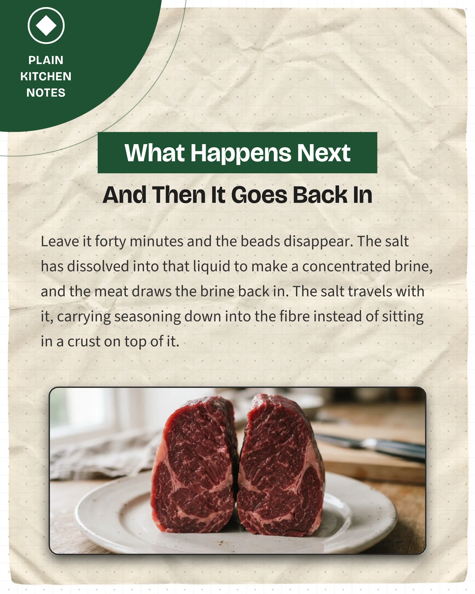 Forest paper cooking technique carousel — 5-panel Instagram carousel carousel template, page 3 of 5