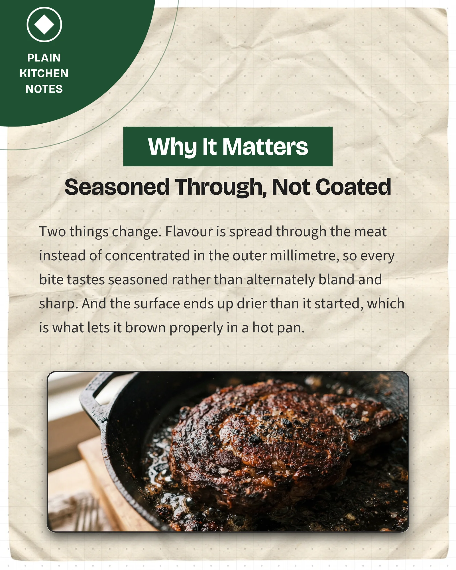 Forest paper cooking technique carousel — 5-panel Instagram carousel carousel template, page 4 of 5