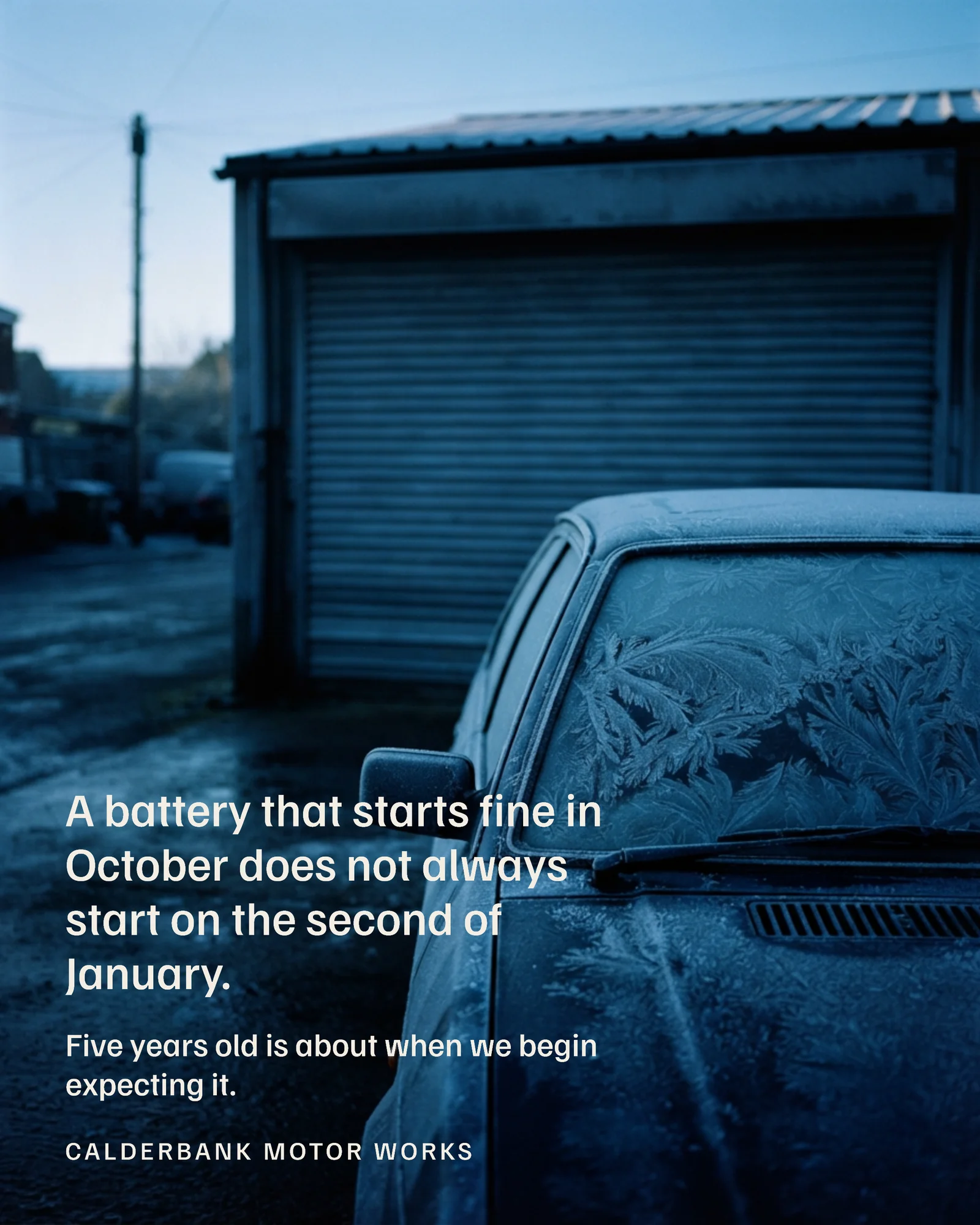 Garage Cold Battery New Year Facebook Post — 4:5 Facebook post template