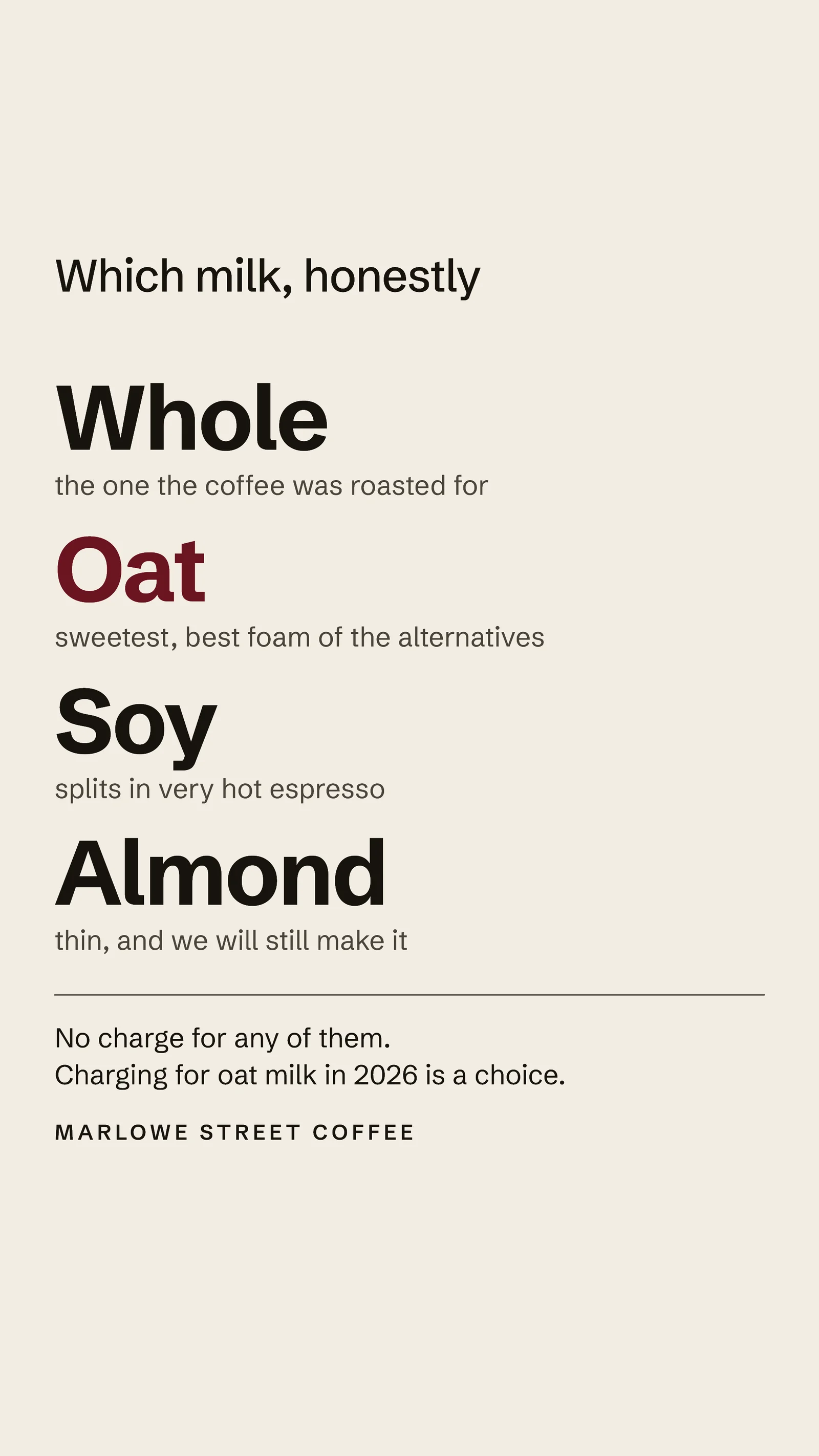 Milk Choices Instagram Story — 9:16 Instagram story template