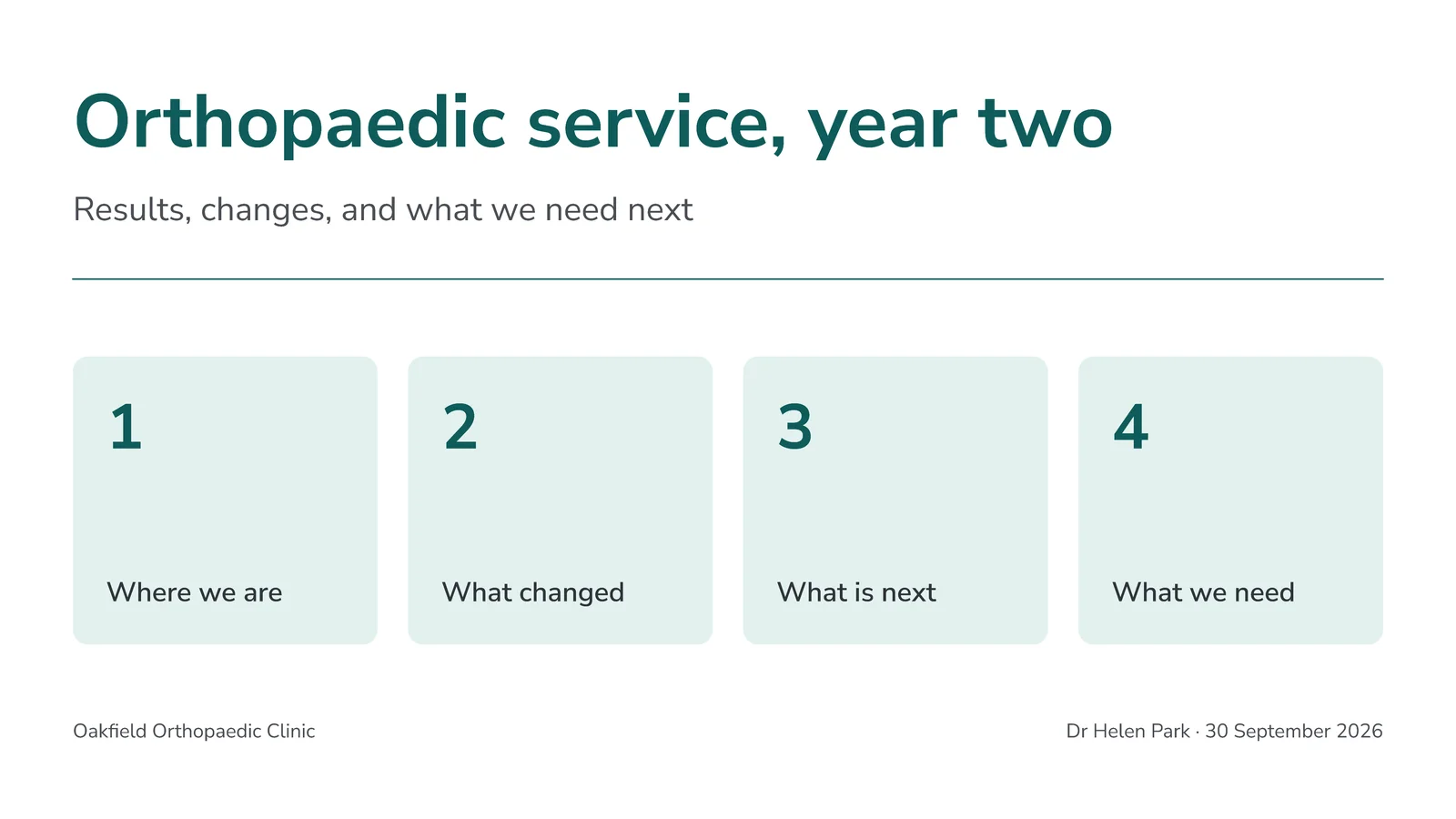 Title With Agenda Preview Slide — 16:9 Slide template