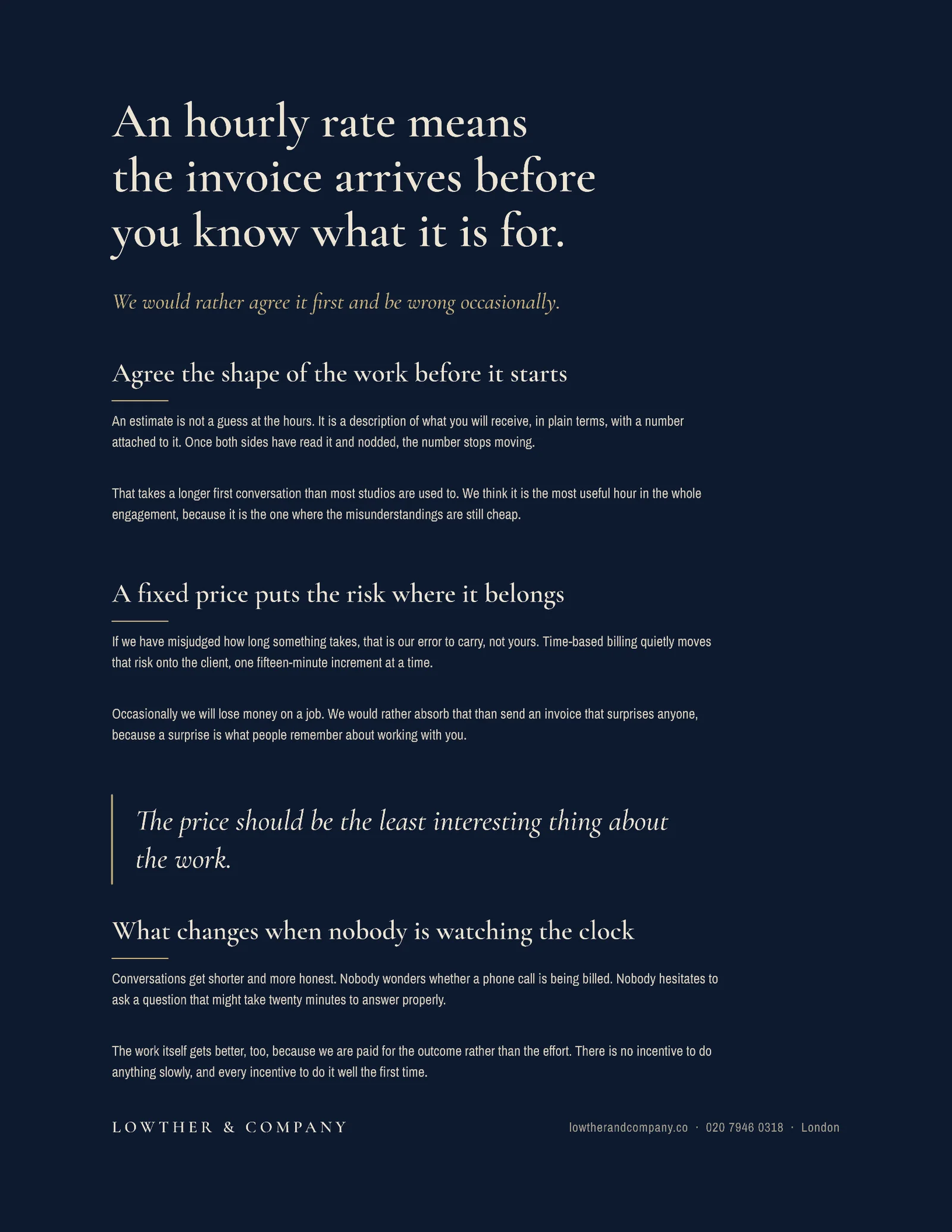 Invoice Before Proposal — 2-page Proposal template, page 1 of 2
