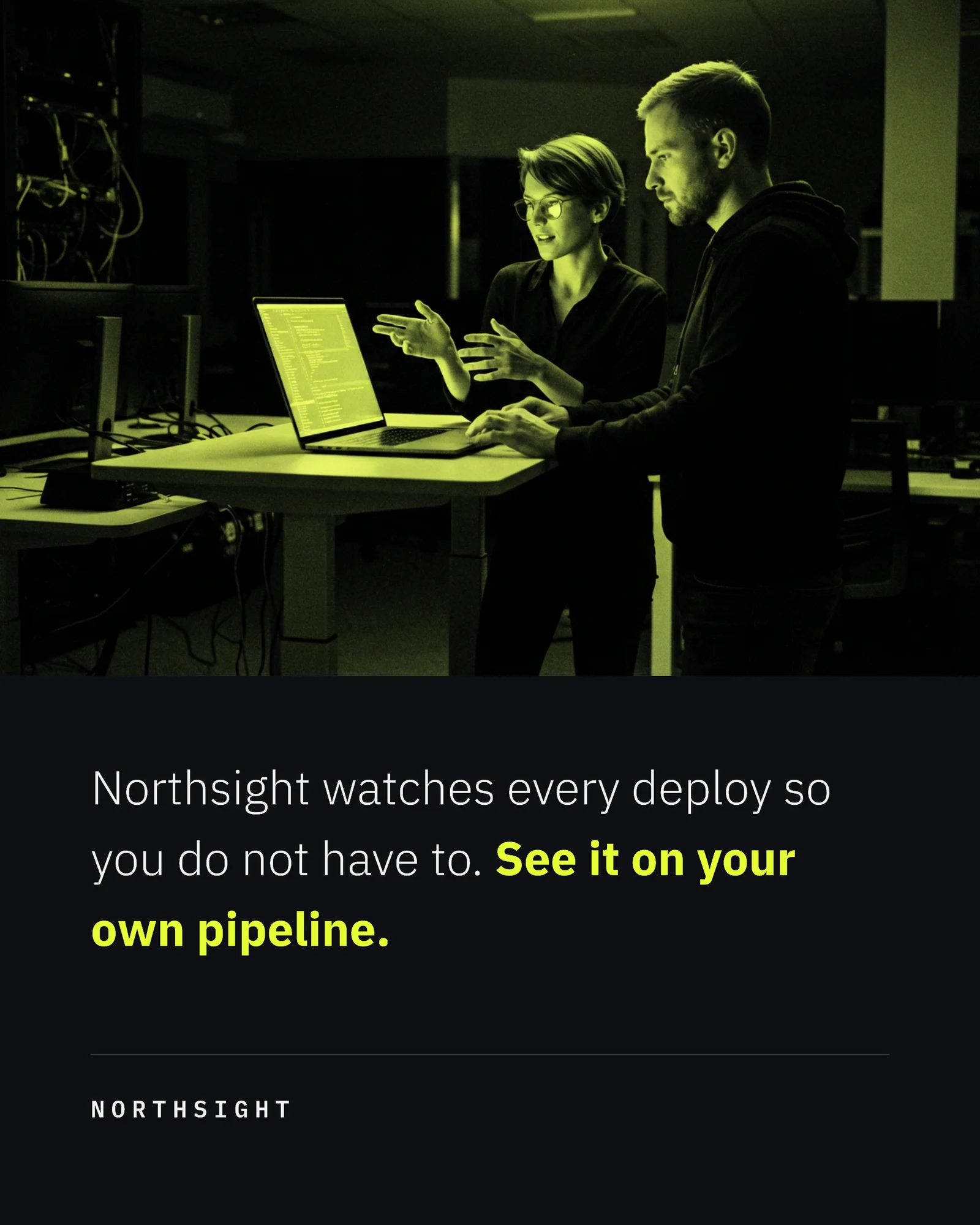 Acid duotone deploy story carousel — 5-panel Instagram carousel carousel template, page 5 of 5