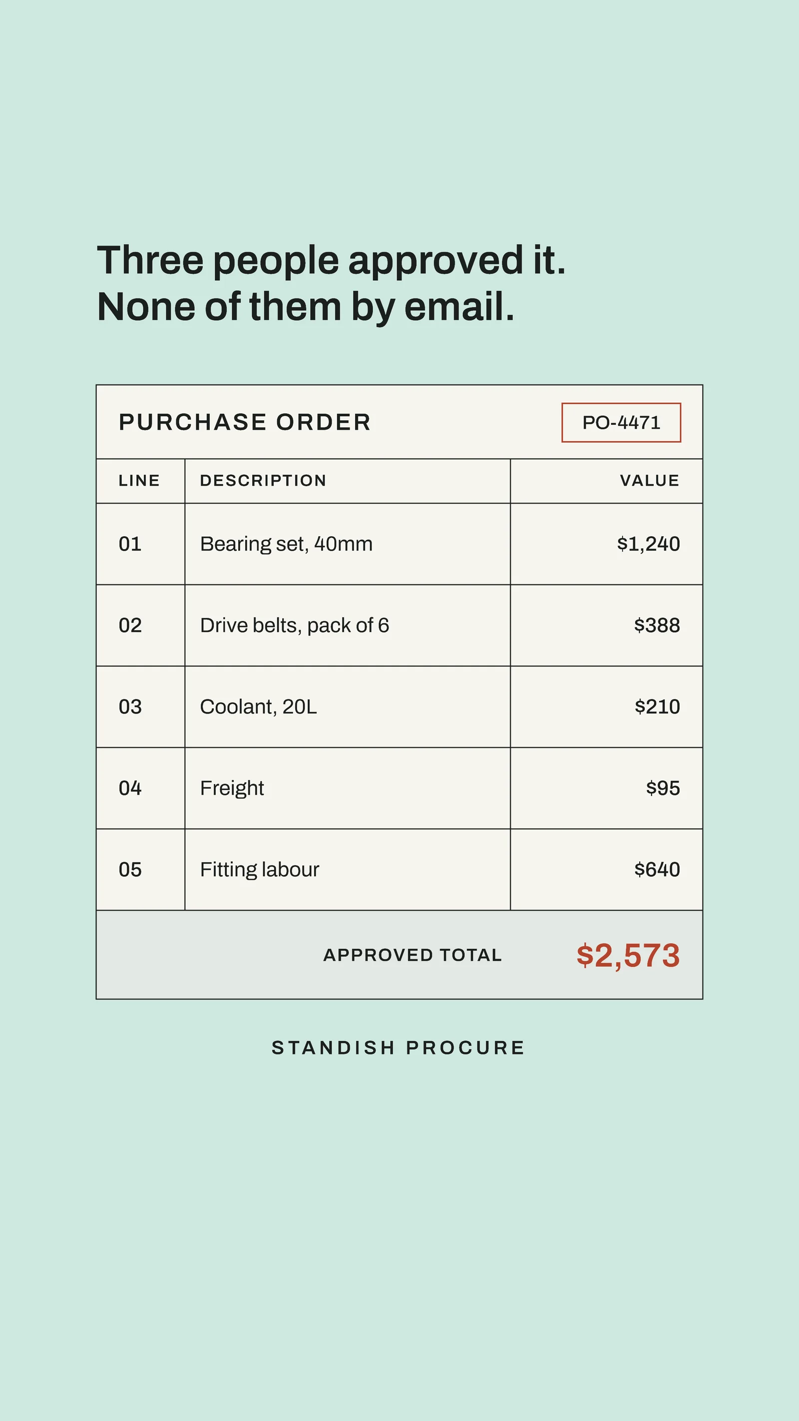 Seafoam Carbon Copy Purchase Orders Facebook Story — 9:16 Facebook story template