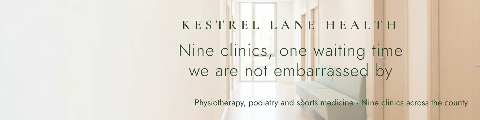 Sage Full Bleed Clinic Group LinkedIn Banner — 4:1 LinkedIn banner template