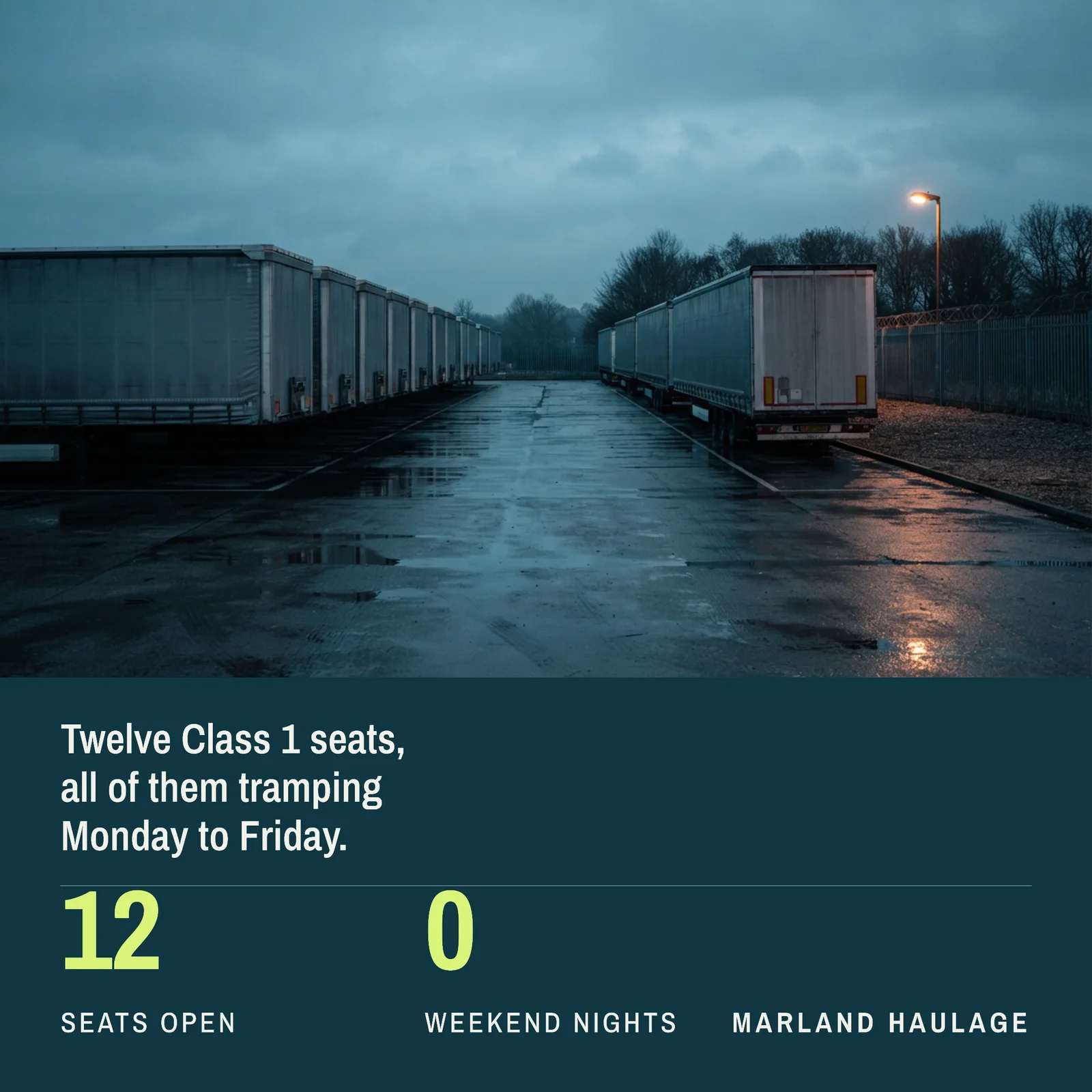 Driver Seats Yard Photo Panel LinkedIn Post — 1:1 LinkedIn post template