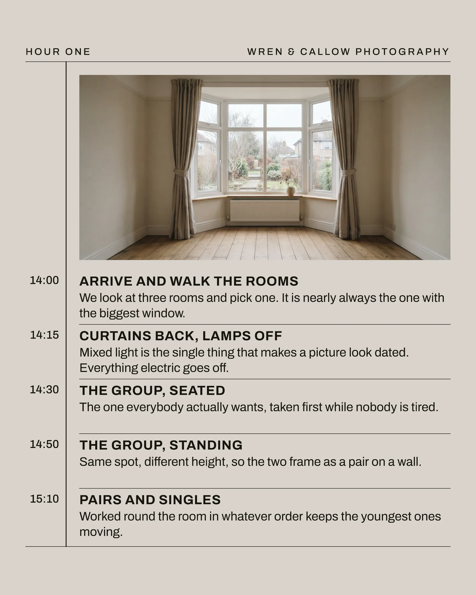 Warm Grey Amber Session Running Order Photographer Diwali Sittings Facebook Carousel — 4-panel Facebook carousel carousel template, page 2 of 4