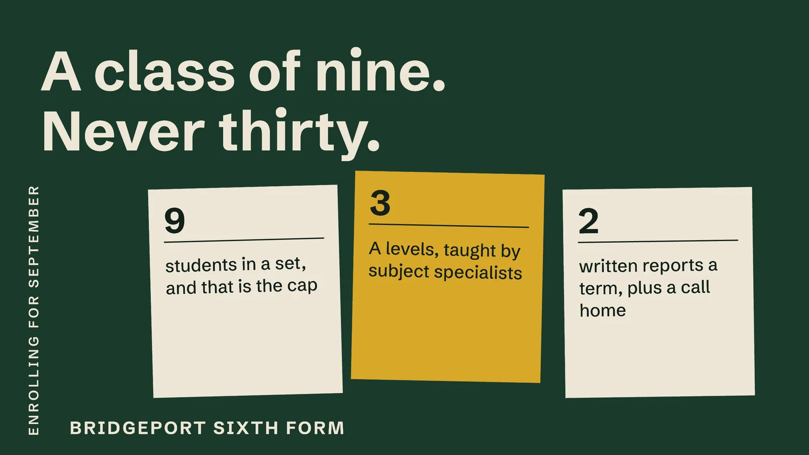 Class Of Nine Sixth Form YouTube Ad — 16:9 YouTube ad template