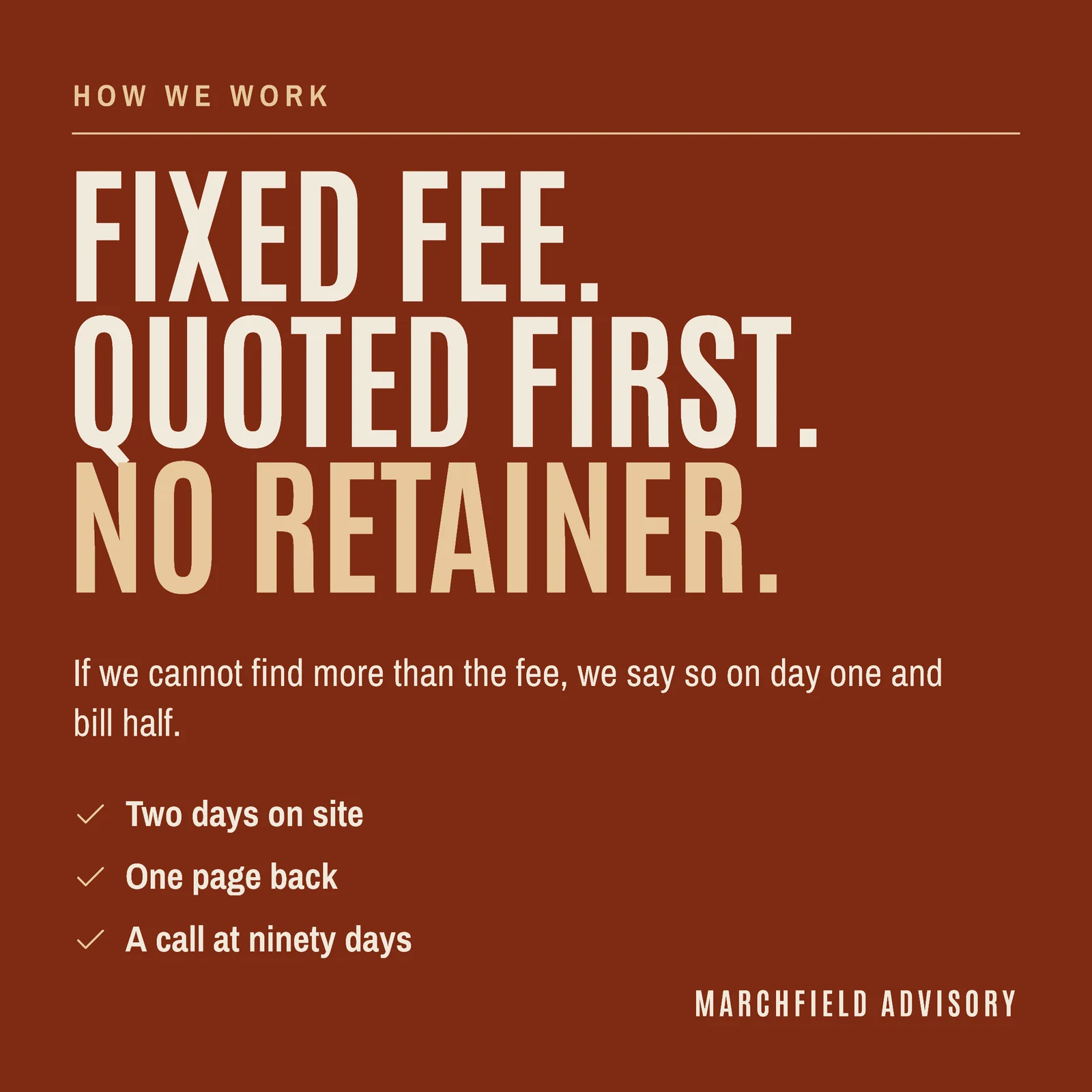 No Retainer Instagram Post — 1:1 Instagram post template