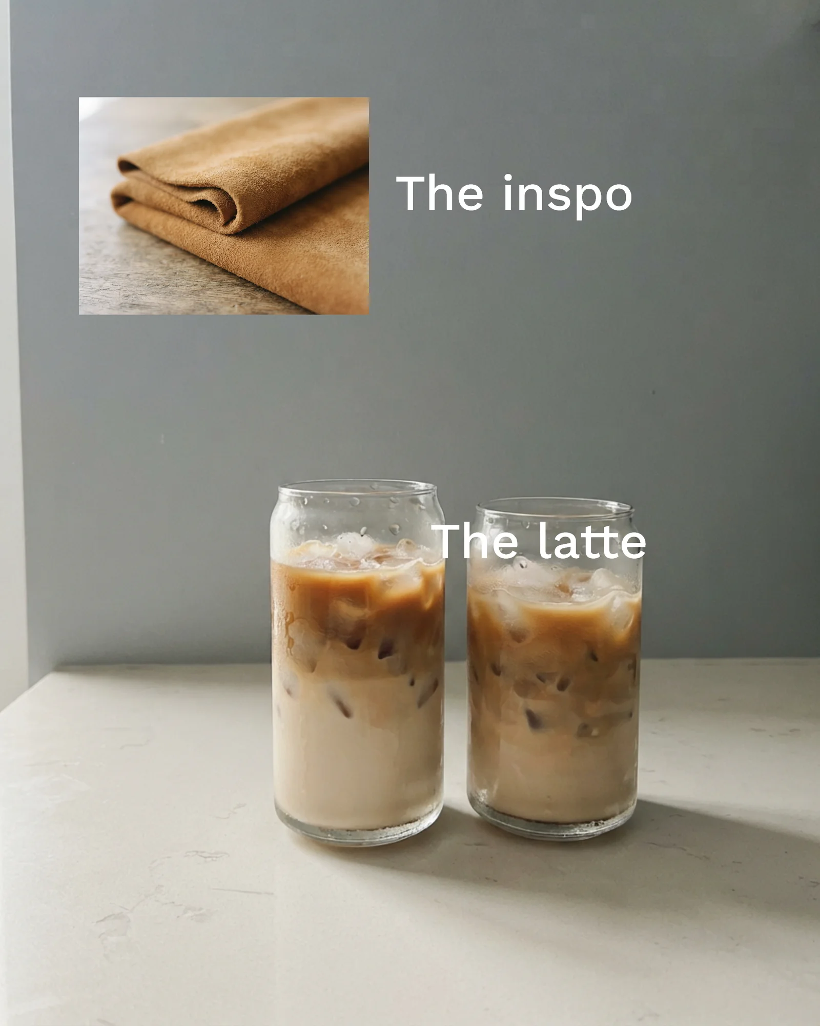 UGC Inspo-vs-Drink Cafe Carousel — 5-panel Instagram carousel carousel template, page 2 of 5