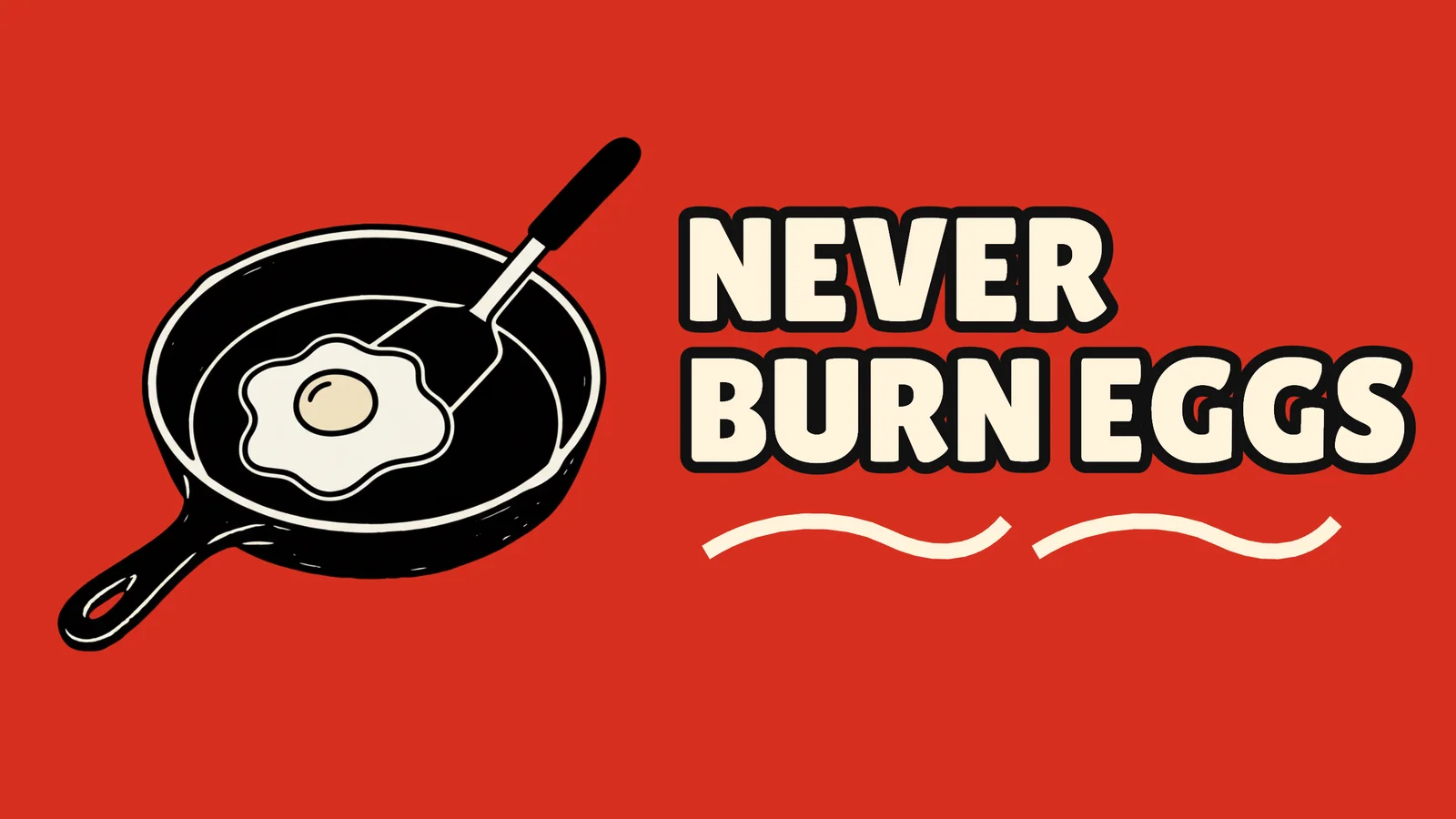 Cooking Basics YouTube Thumbnail — 16:9 Youtube thumbnail template