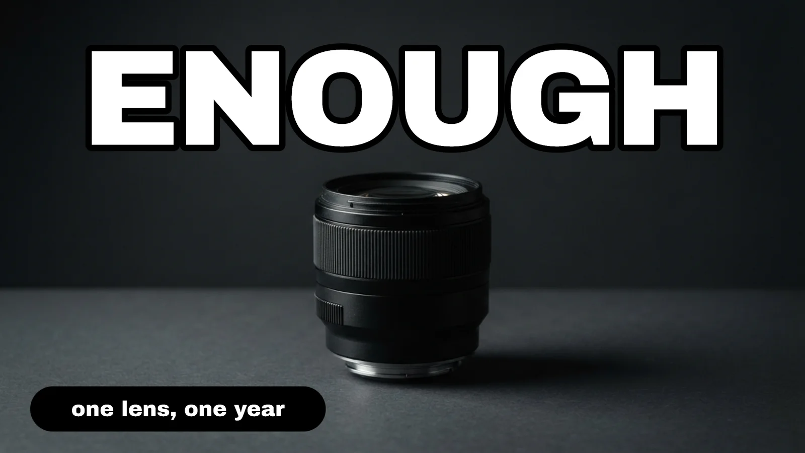 One Lens Only YouTube Thumbnail — 16:9 Youtube thumbnail template