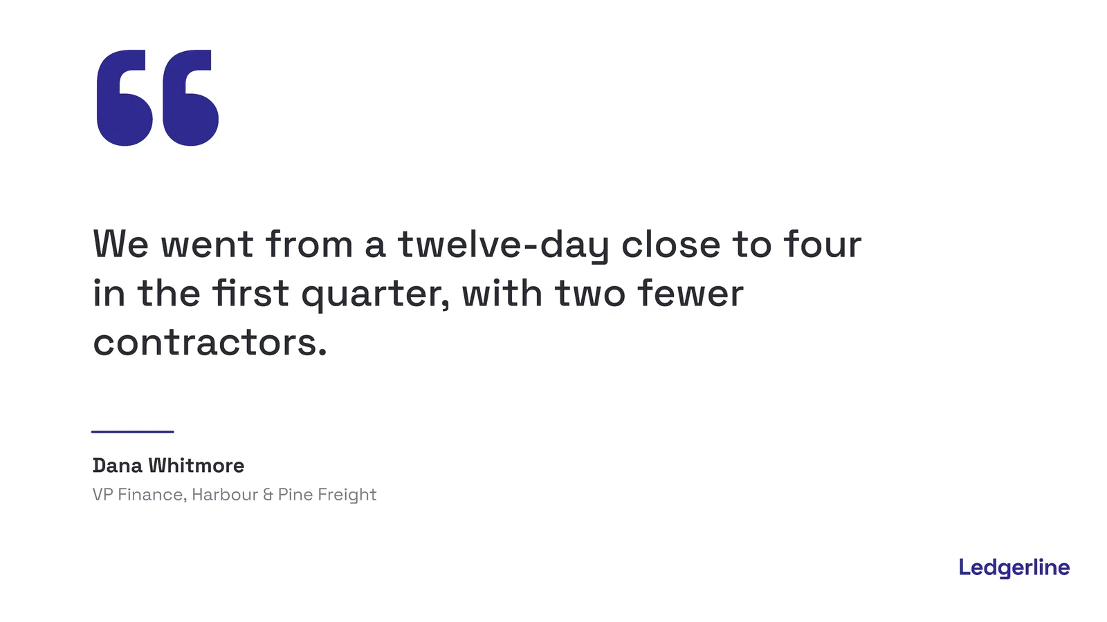 Giant Quote Mark Quote Slide — 16:9 Slide template