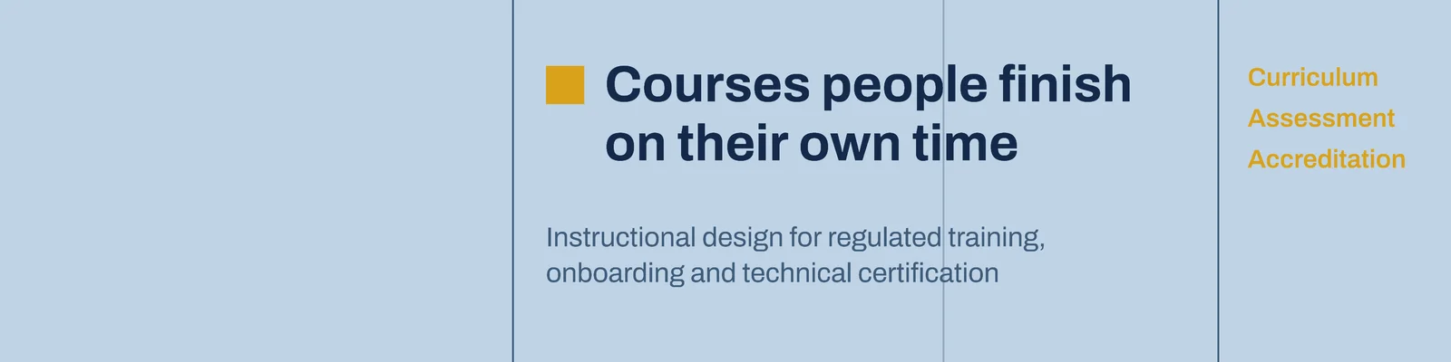 Chalk Blue Lecture Grid Instructional Designer LinkedIn Banner — 4:1 LinkedIn banner template
