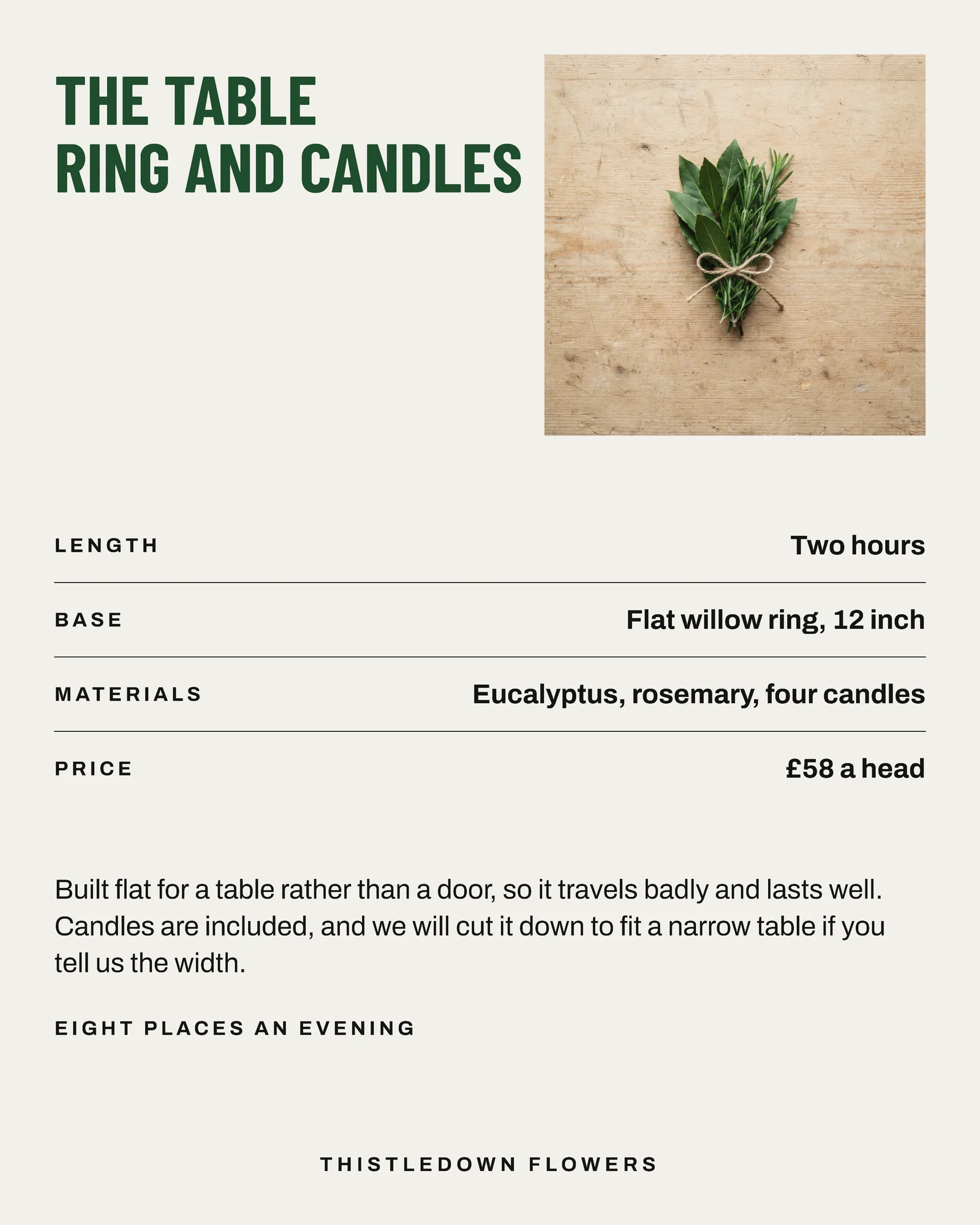 Chalk Forest Schedule Florist Christmas Wreath Nights Instagram Carousel — 5-panel Instagram carousel carousel template, page 3 of 5