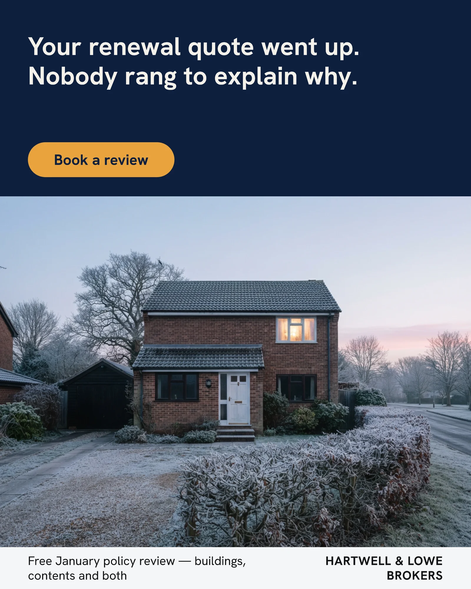 Policy Review Insurance Broker Instagram Ad — 4:5 Instagram ad template