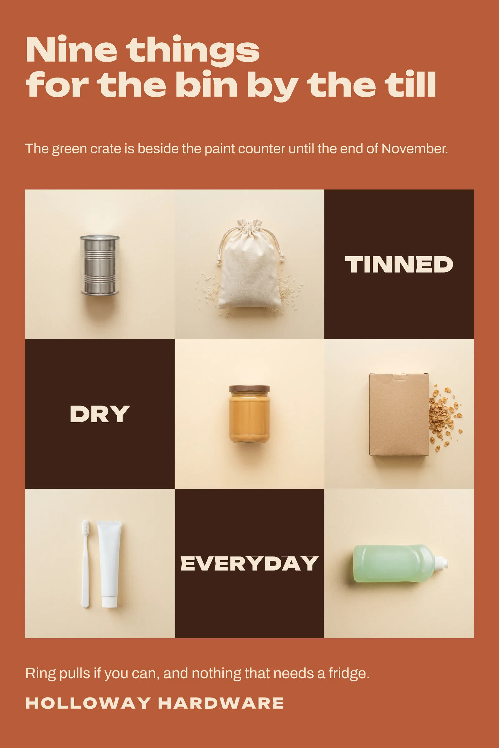 Shop Donation Bin Nine Things Pinterest Pin — 2:3 Pinterest pin template