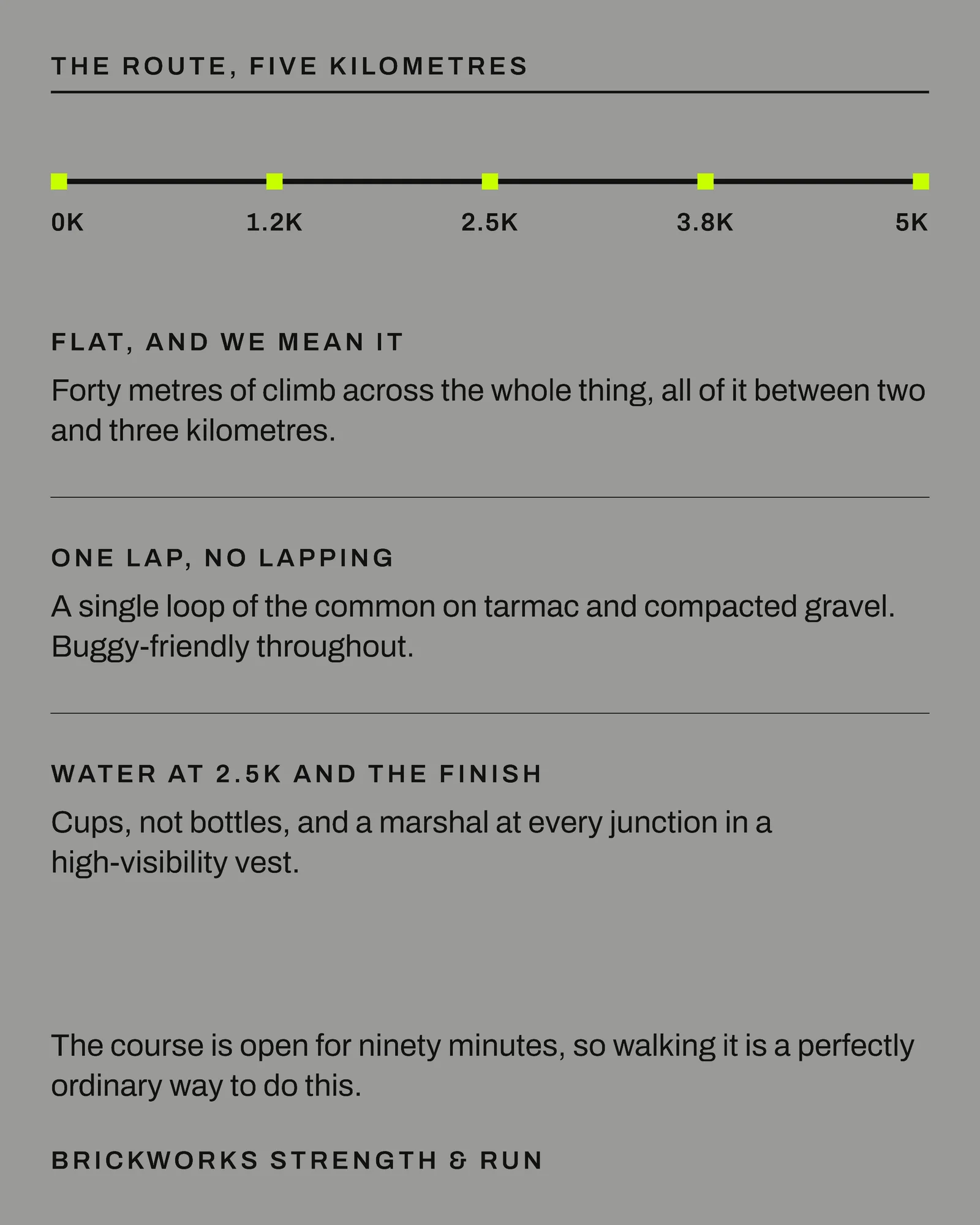 Lime Concrete Gym Thanksgiving Morning Five Run Facebook Carousel — 4-panel Facebook carousel carousel template, page 2 of 4