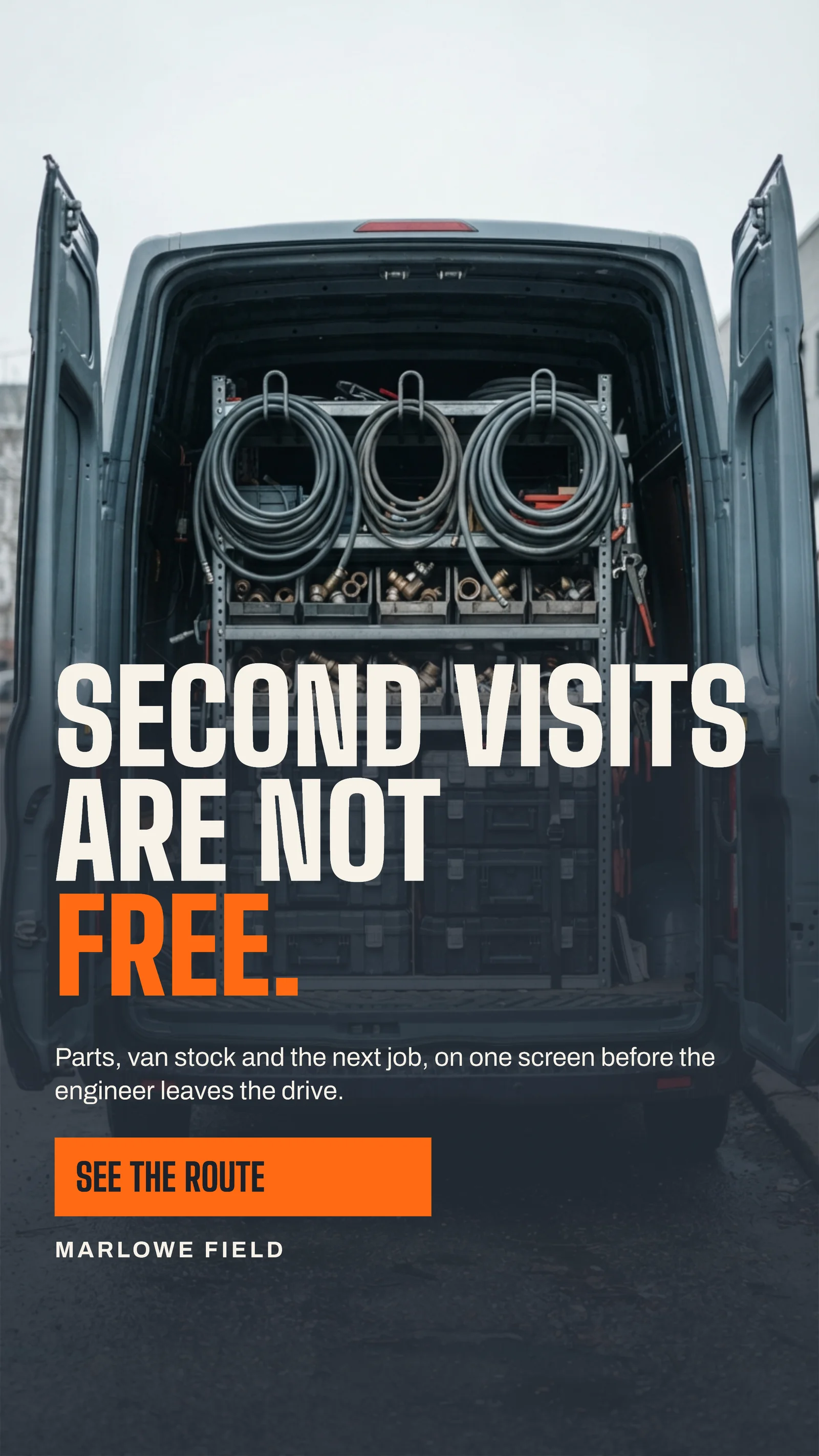 Slate Van Shelf Field Service Dispatch Facebook Story — 9:16 Facebook story template
