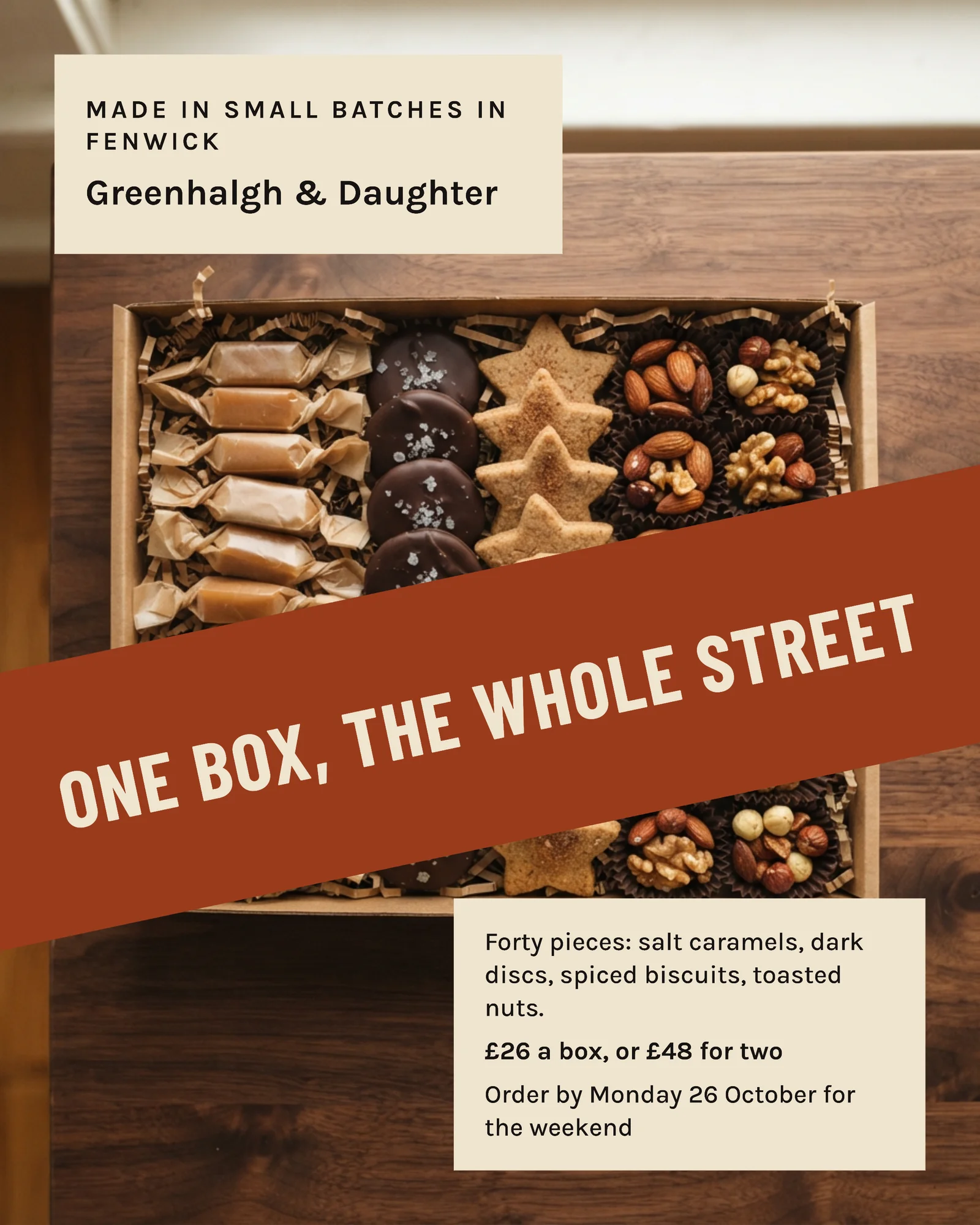 Treat Box Corner Diagonal October Order Instagram Ad — 4:5 Instagram ad template