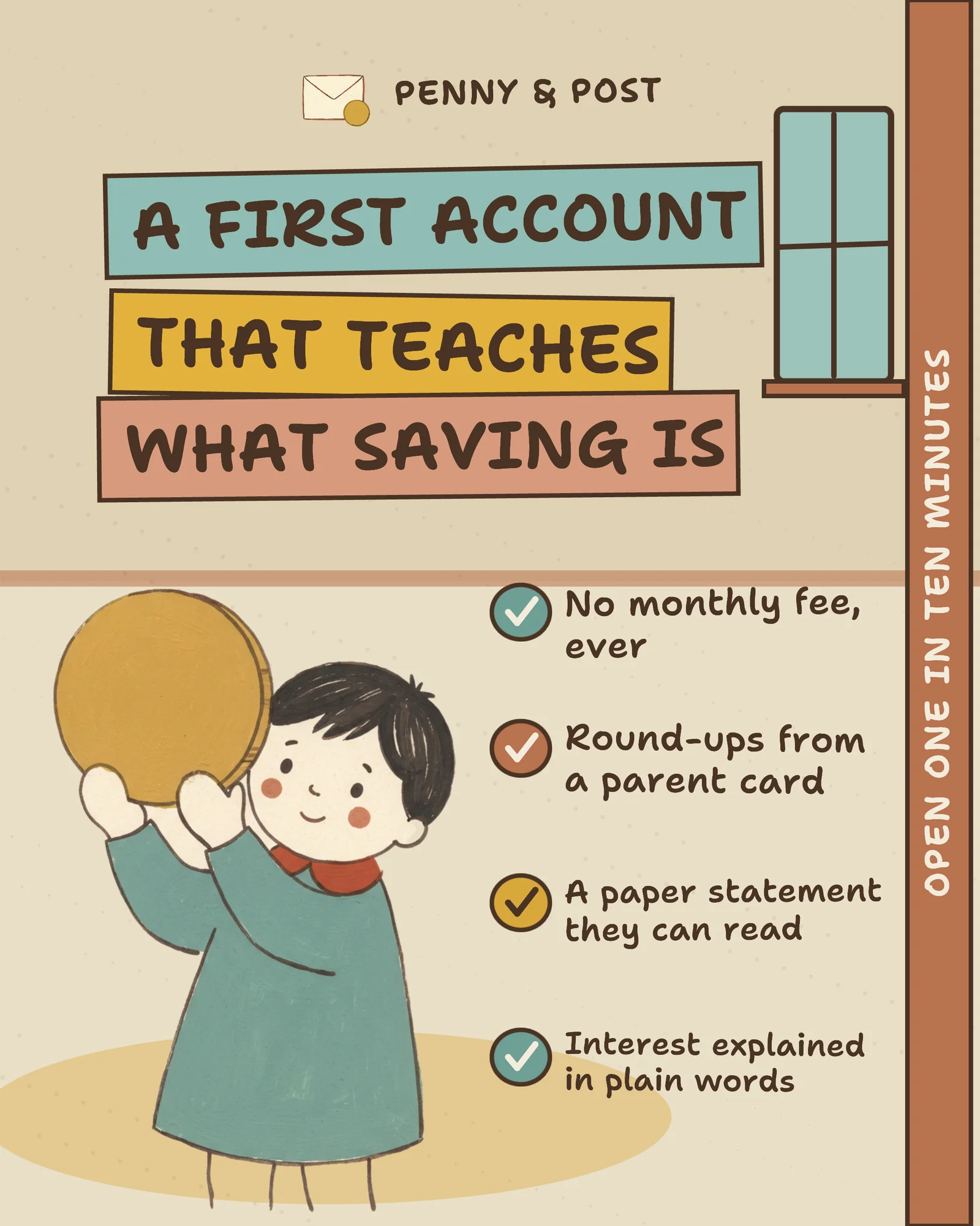 Gouache illustrated checklist — 4:5 Instagram ad template