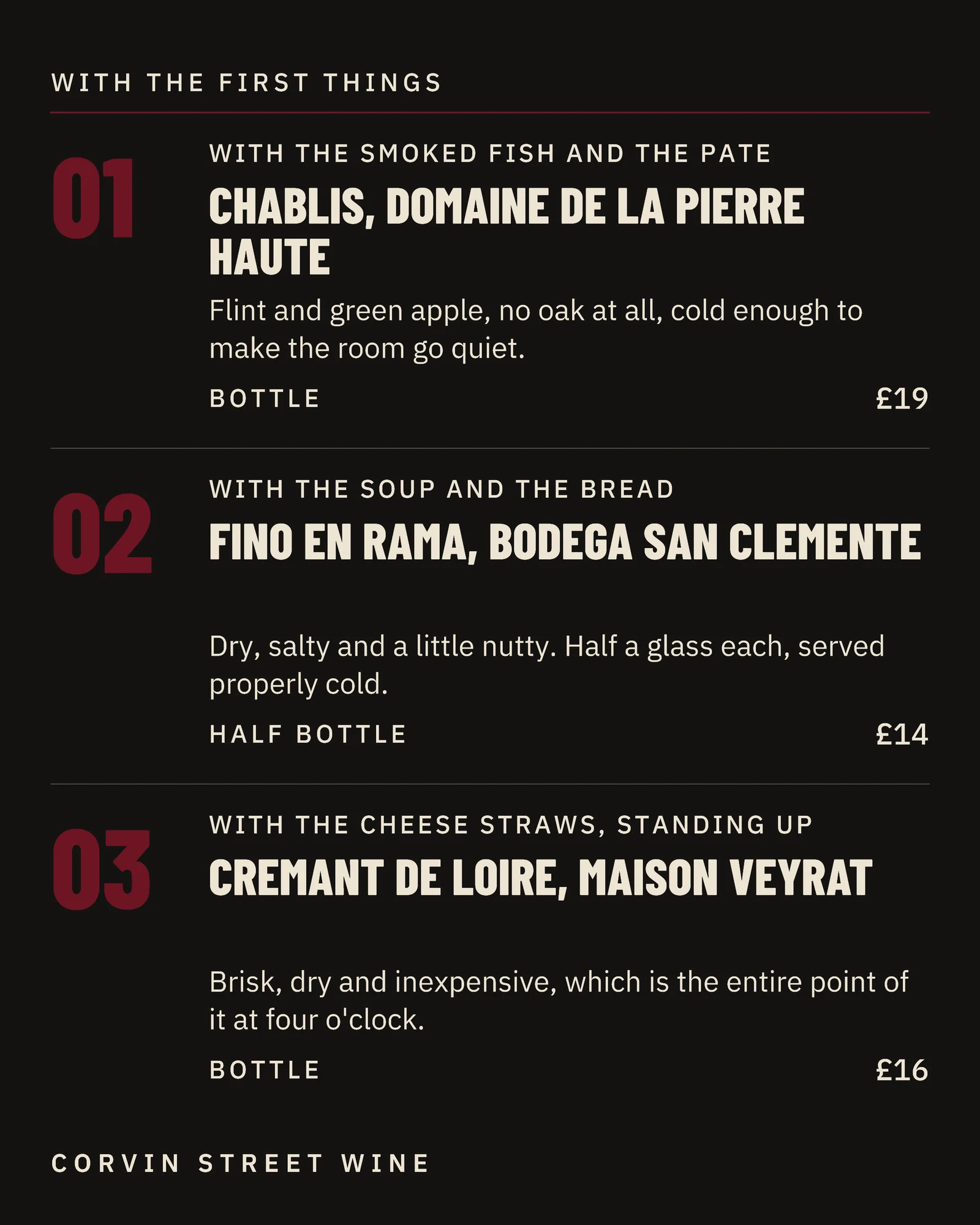 Onyx Numbered Pairings Wine Merchant Thanksgiving Guide Facebook Carousel — 5-panel Facebook carousel carousel template, page 2 of 5