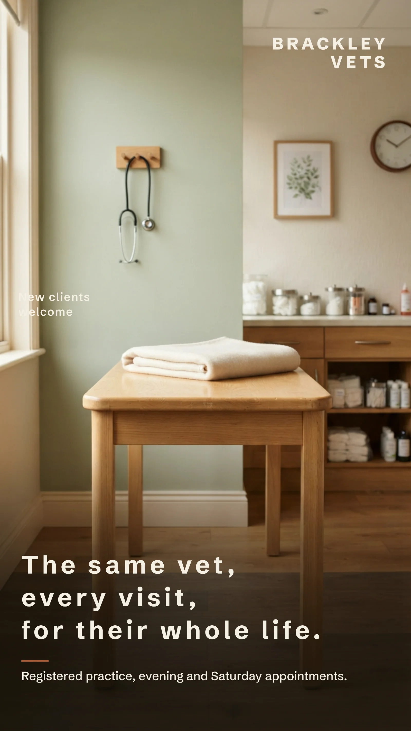Consulting room full bleed — 9:16 Instagram ad template