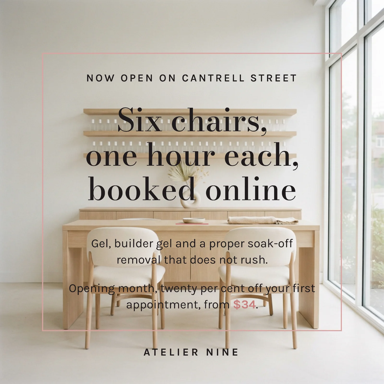 Opening Week Offer Nail Studio Instagram Ad — 1:1 Instagram ad template