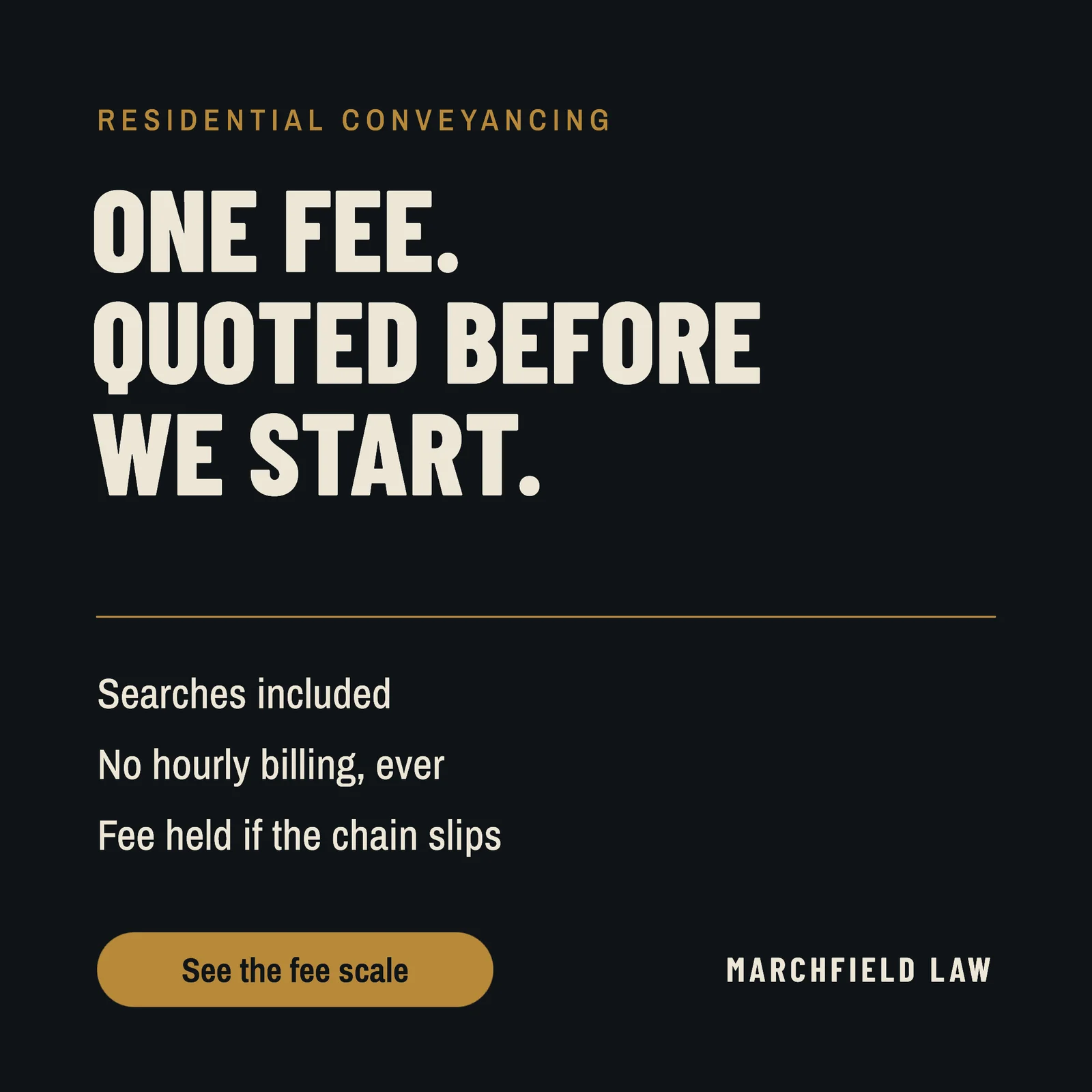 Fixed Fee Conveyancing Facebook Ad — 1:1 Facebook ad template