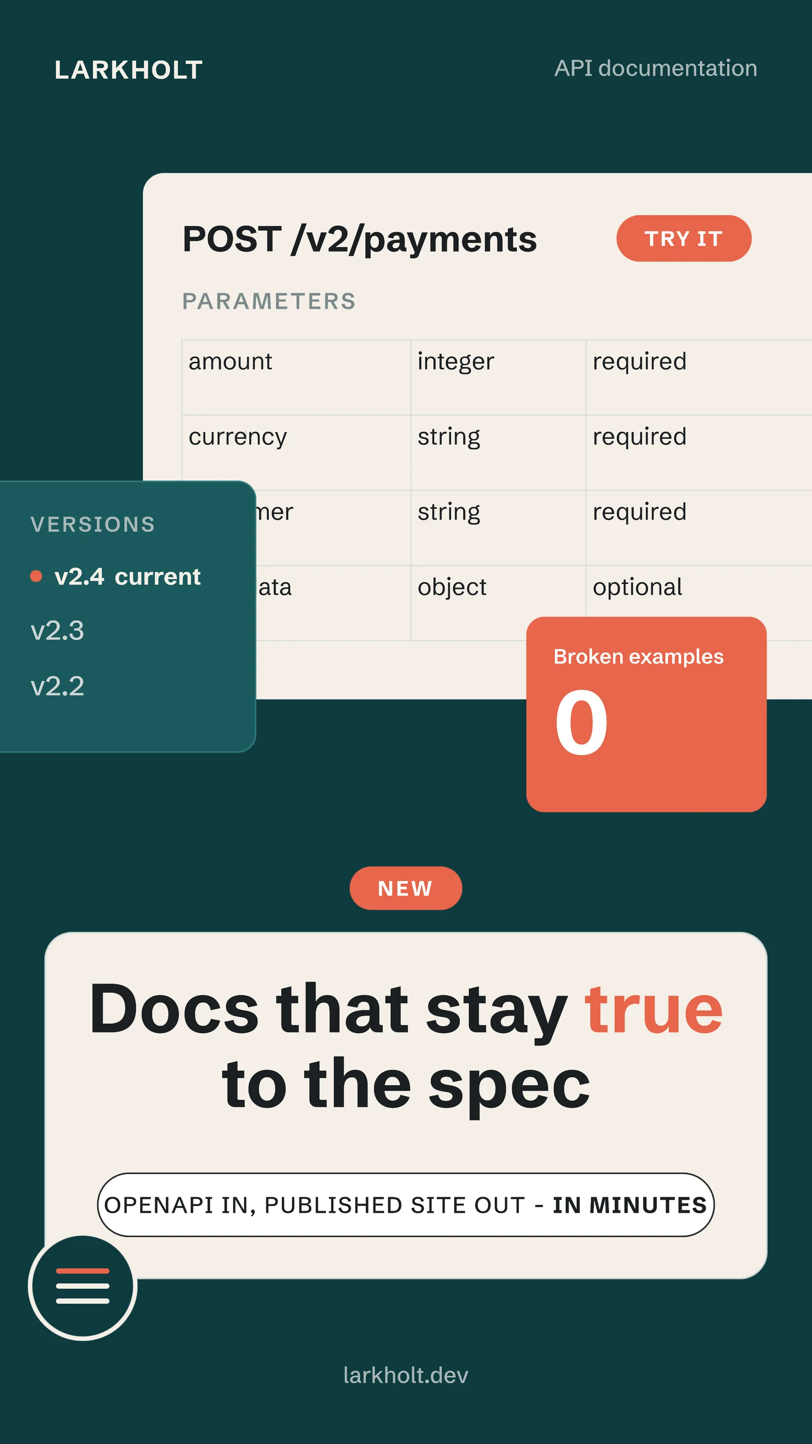 Teal field with docs panels — 9:16 Instagram ad template