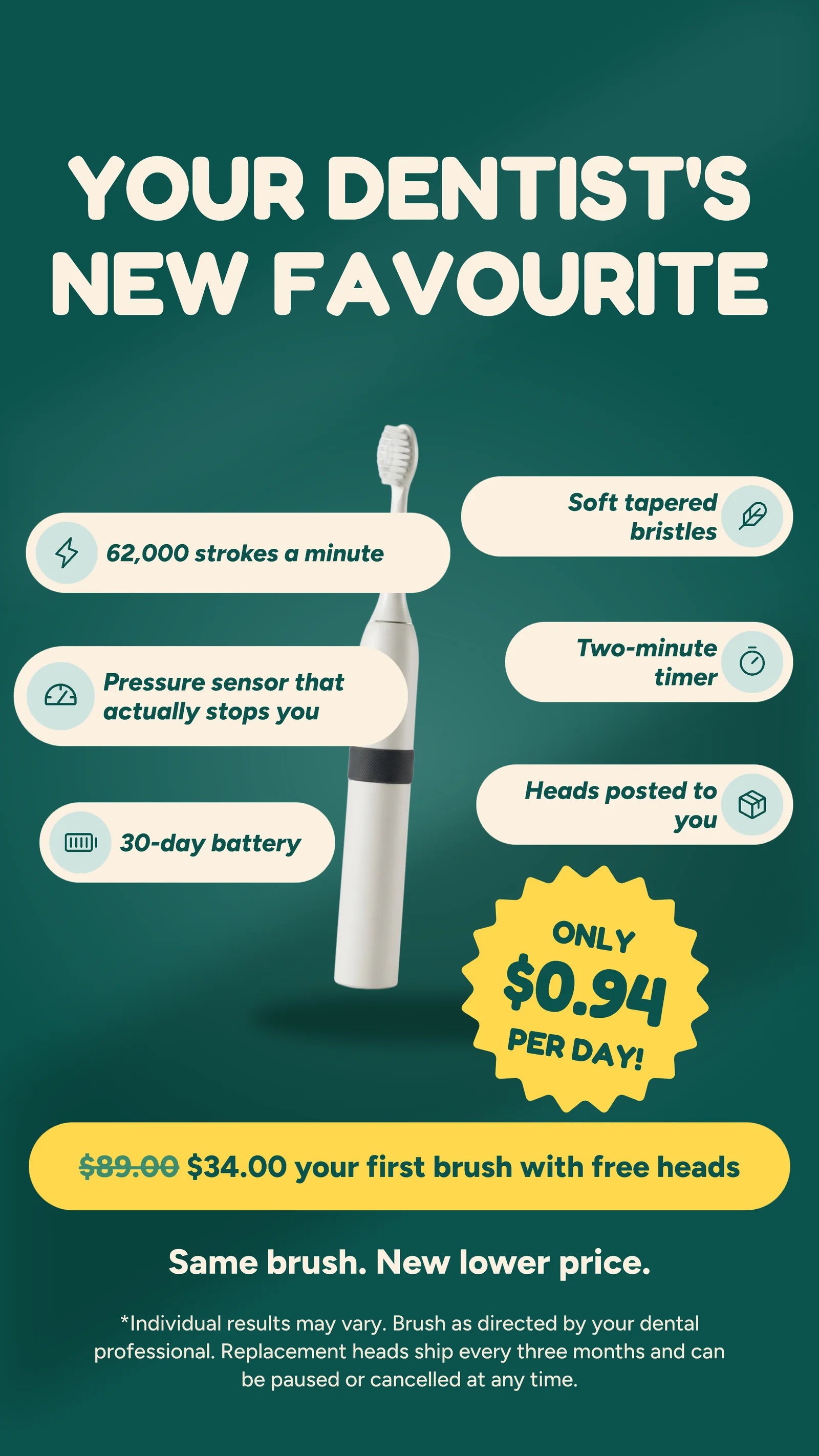 Benefit pill halo — 9:16 Instagram ad template