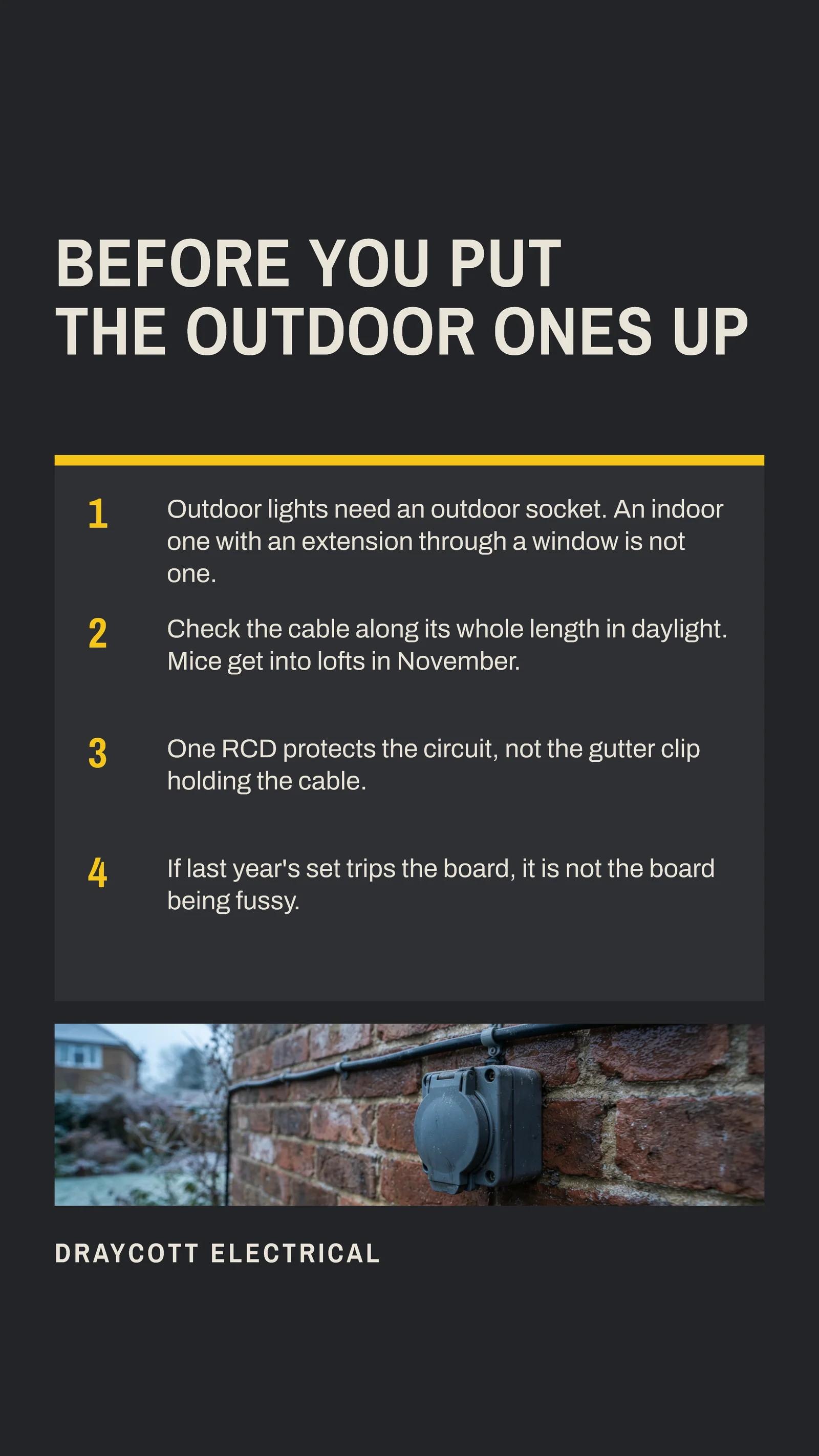 Lights Check Electrician Facebook Story — 9:16 Facebook story template