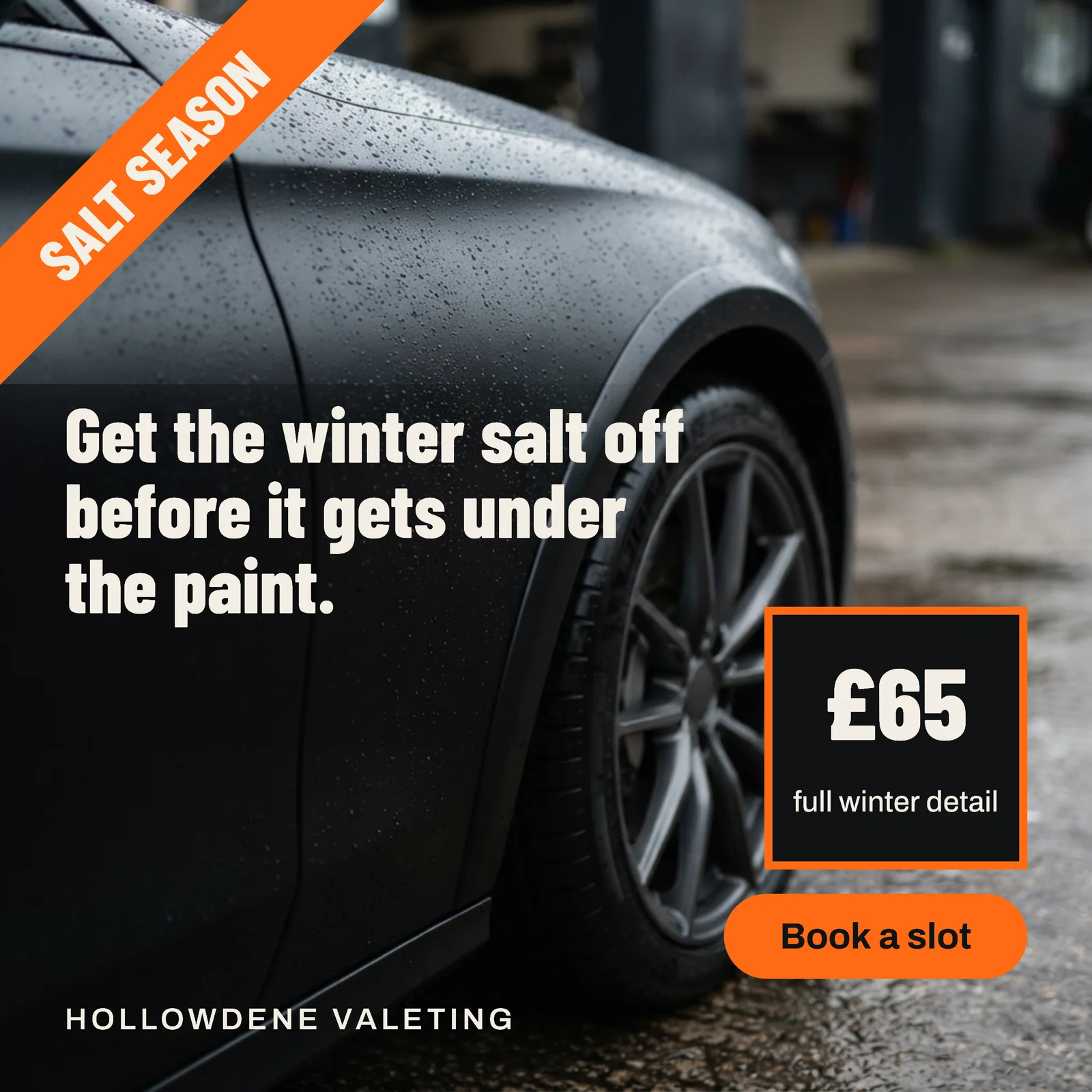 Winter Detail Package Car Valeting Instagram Ad — 1:1 Instagram ad template